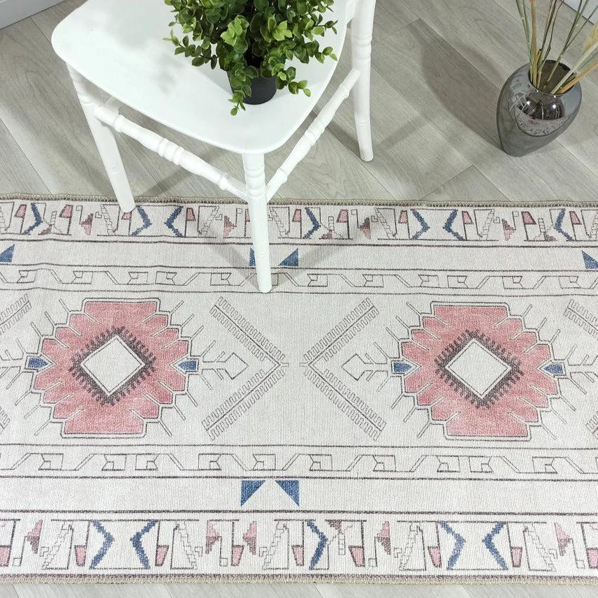 Tuta Rug Turkish Neutral Medallion white Beige Rug