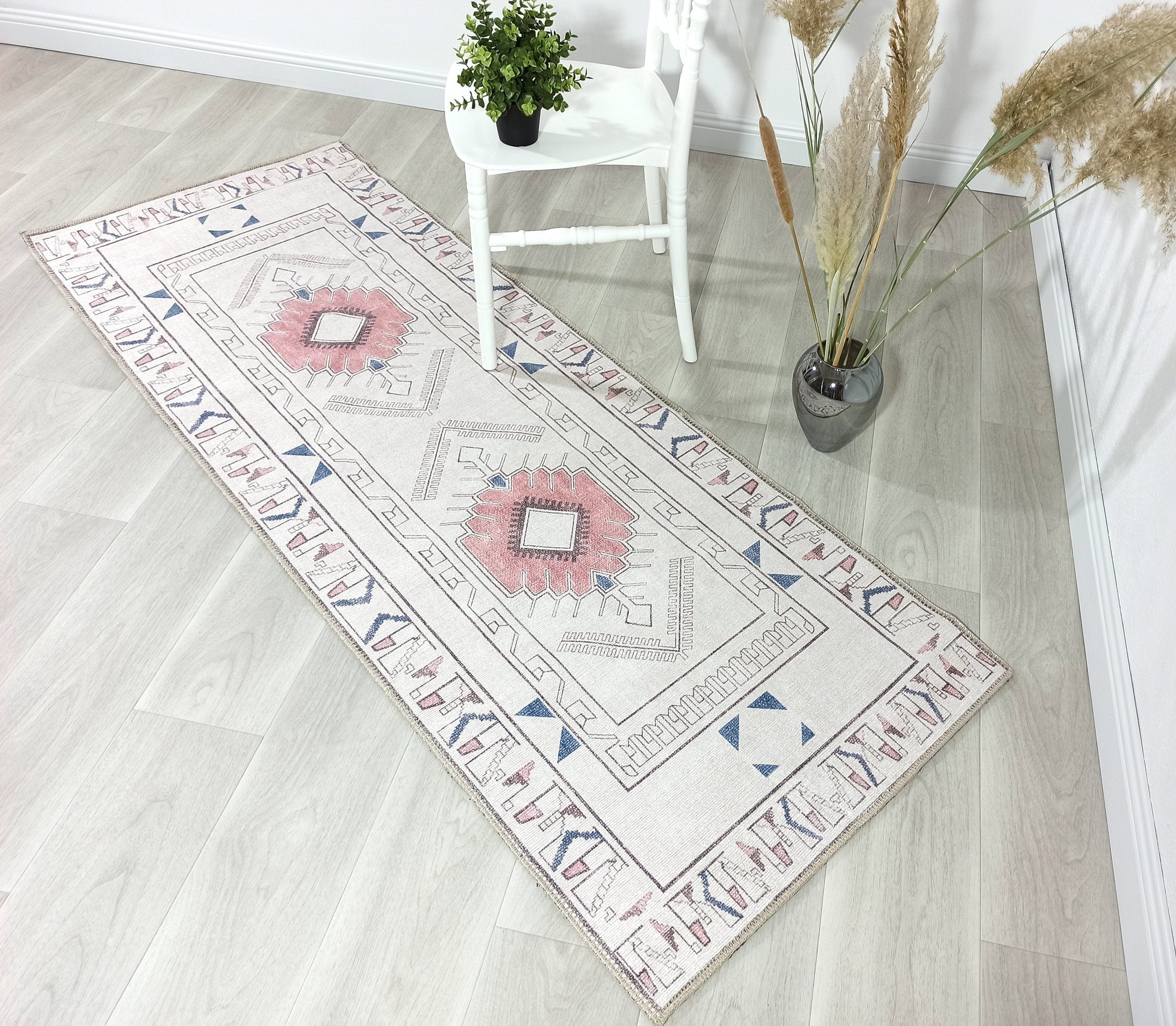 Tuta Rug Turkish Neutral Medallion white Beige Rug