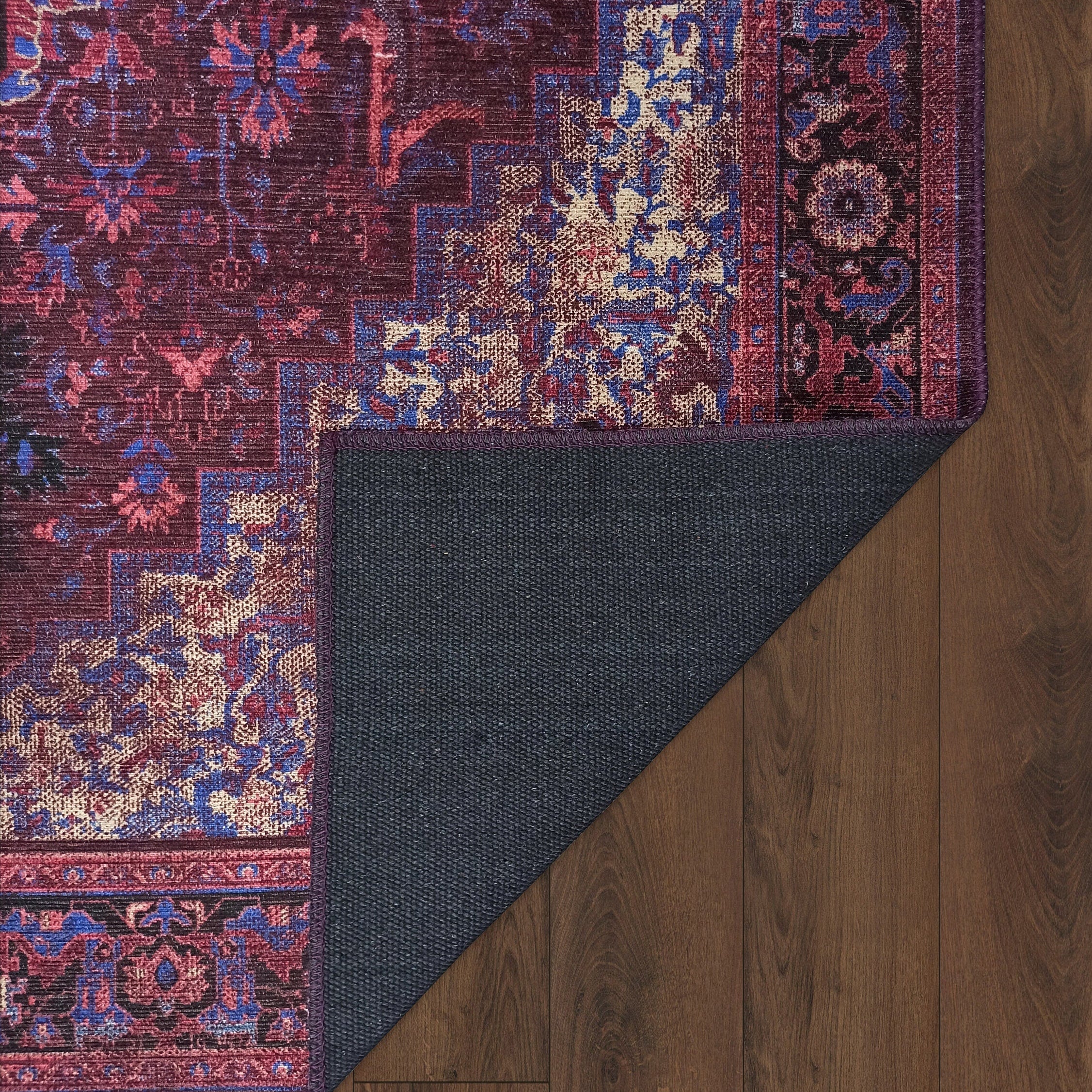 Vivianne Burgundy Maroon Red Modern Persian Rug