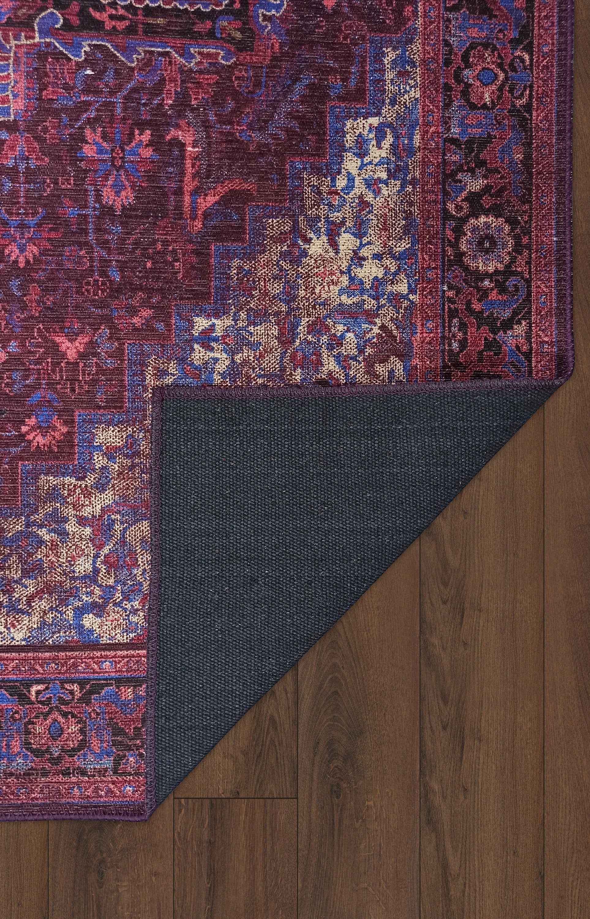 Vivianne Burgundy Maroon Red Modern Persian Rug