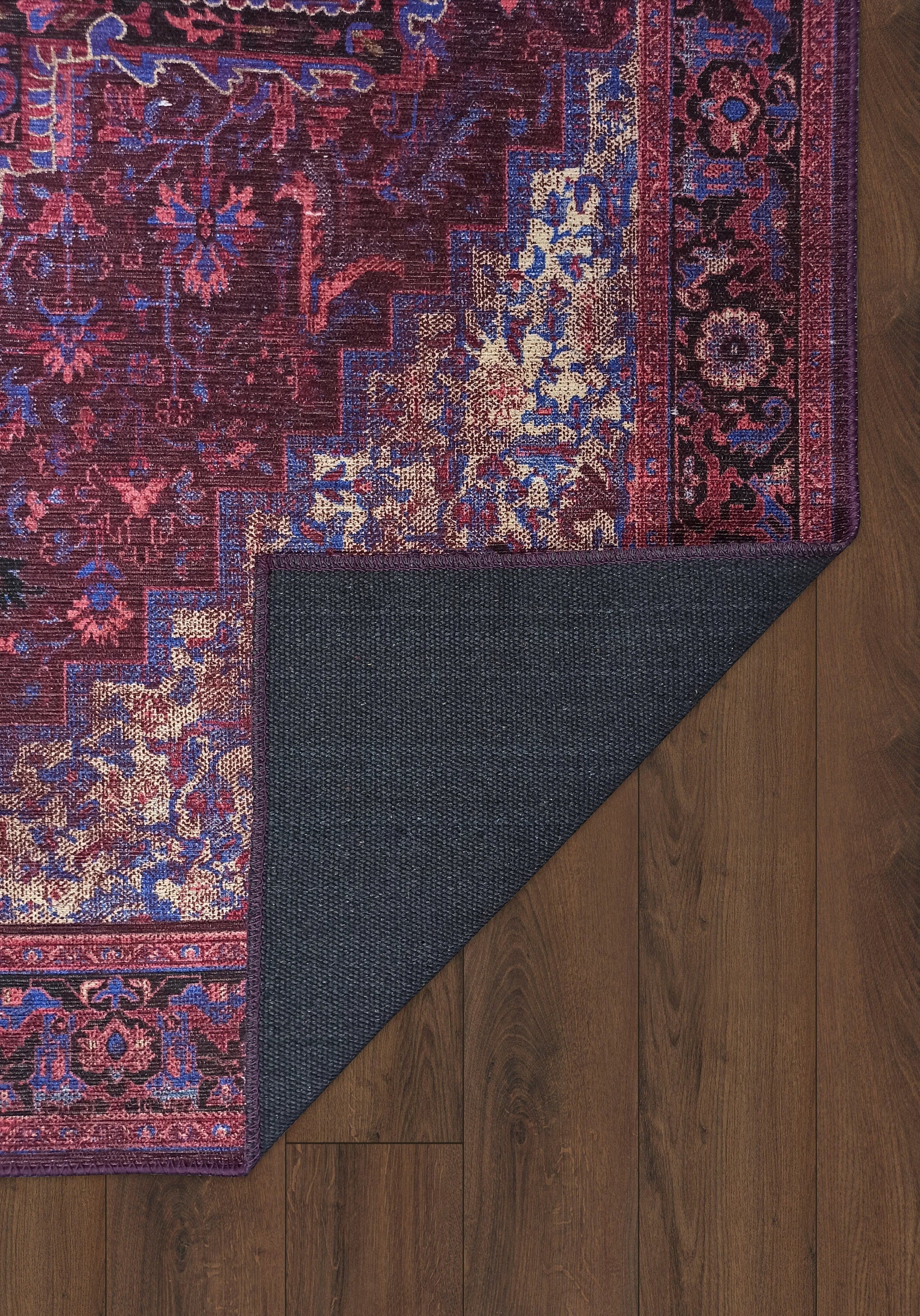 Vivianne Burgundy Maroon Red Modern Persian Rug