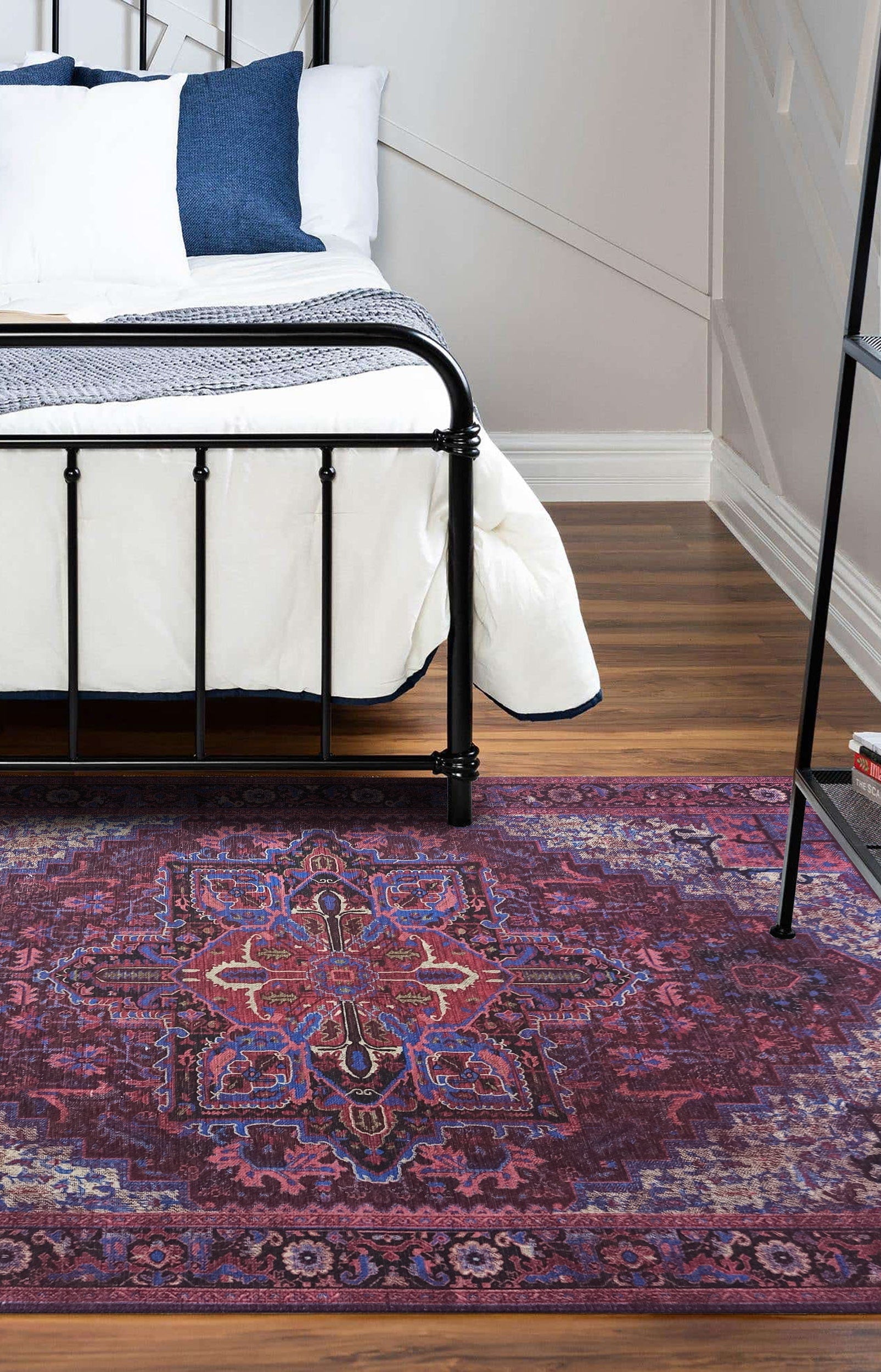 Vivianne Burgundy Maroon Red Modern Persian Rug