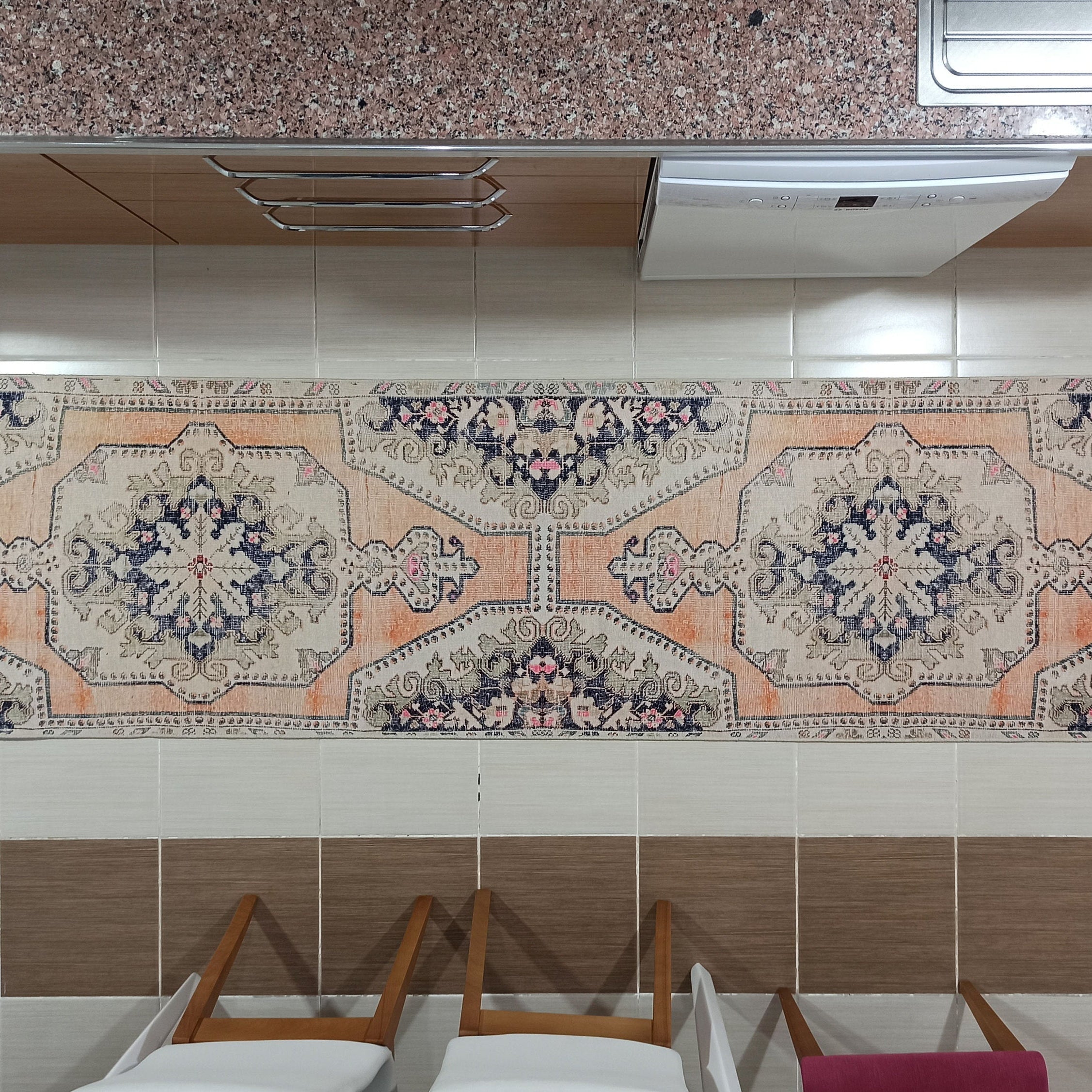 Varo Turkish Blush Orange Beige Runner Rug