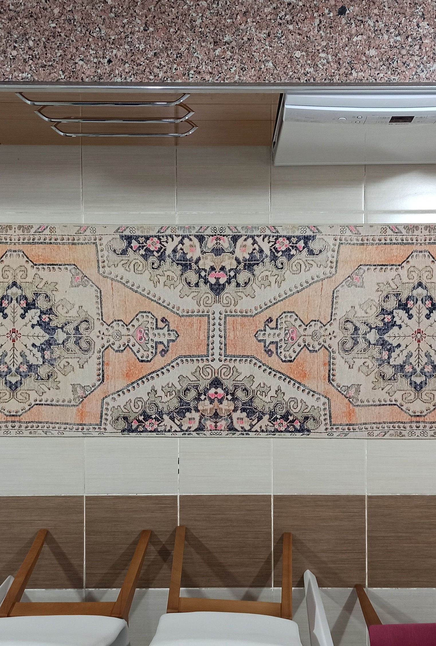 Varo Turkish Blush Orange Beige Runner Rug