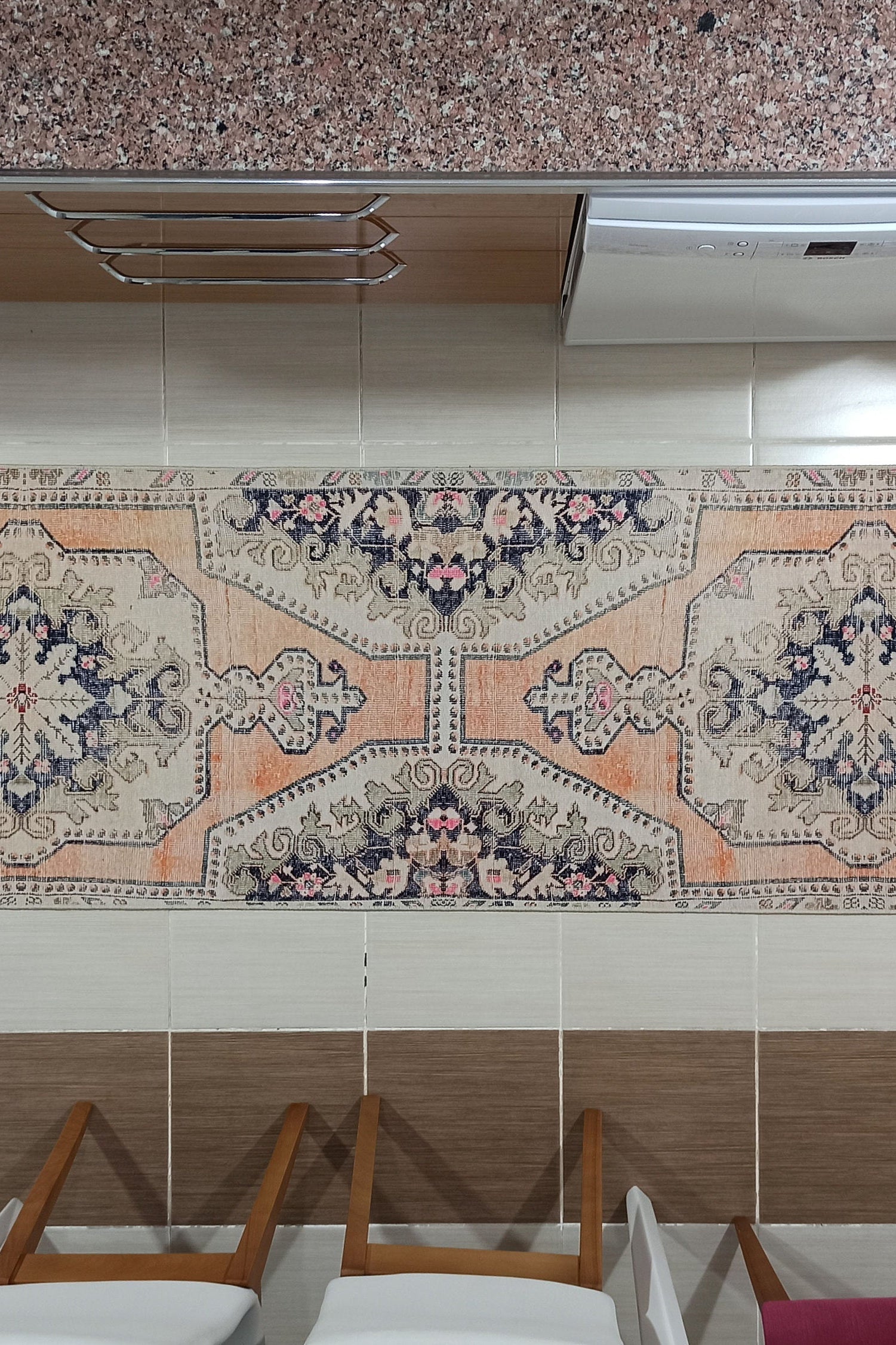 Varo Turkish Blush Orange Beige Runner Rug