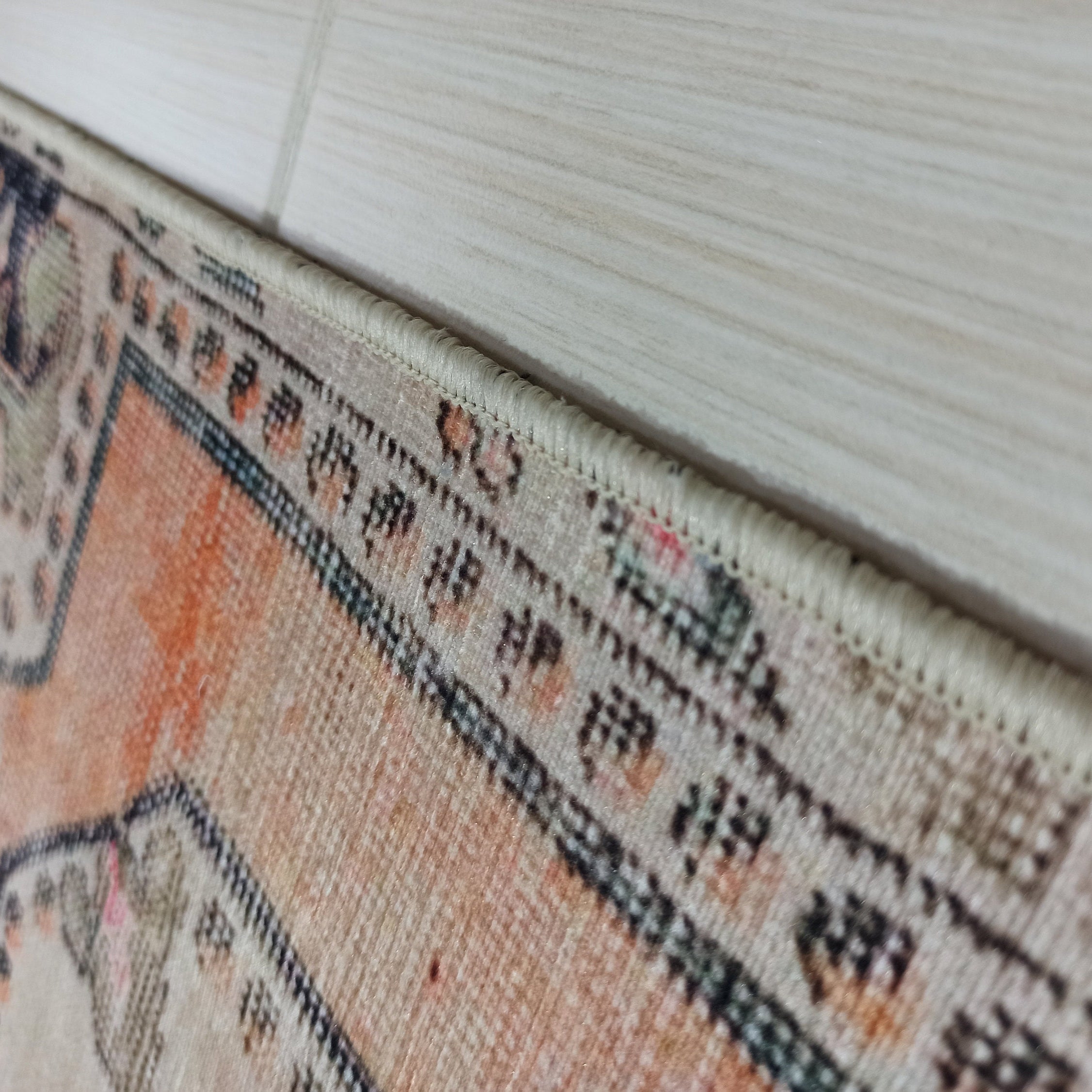 Varo Turkish Blush Orange Beige Runner Rug