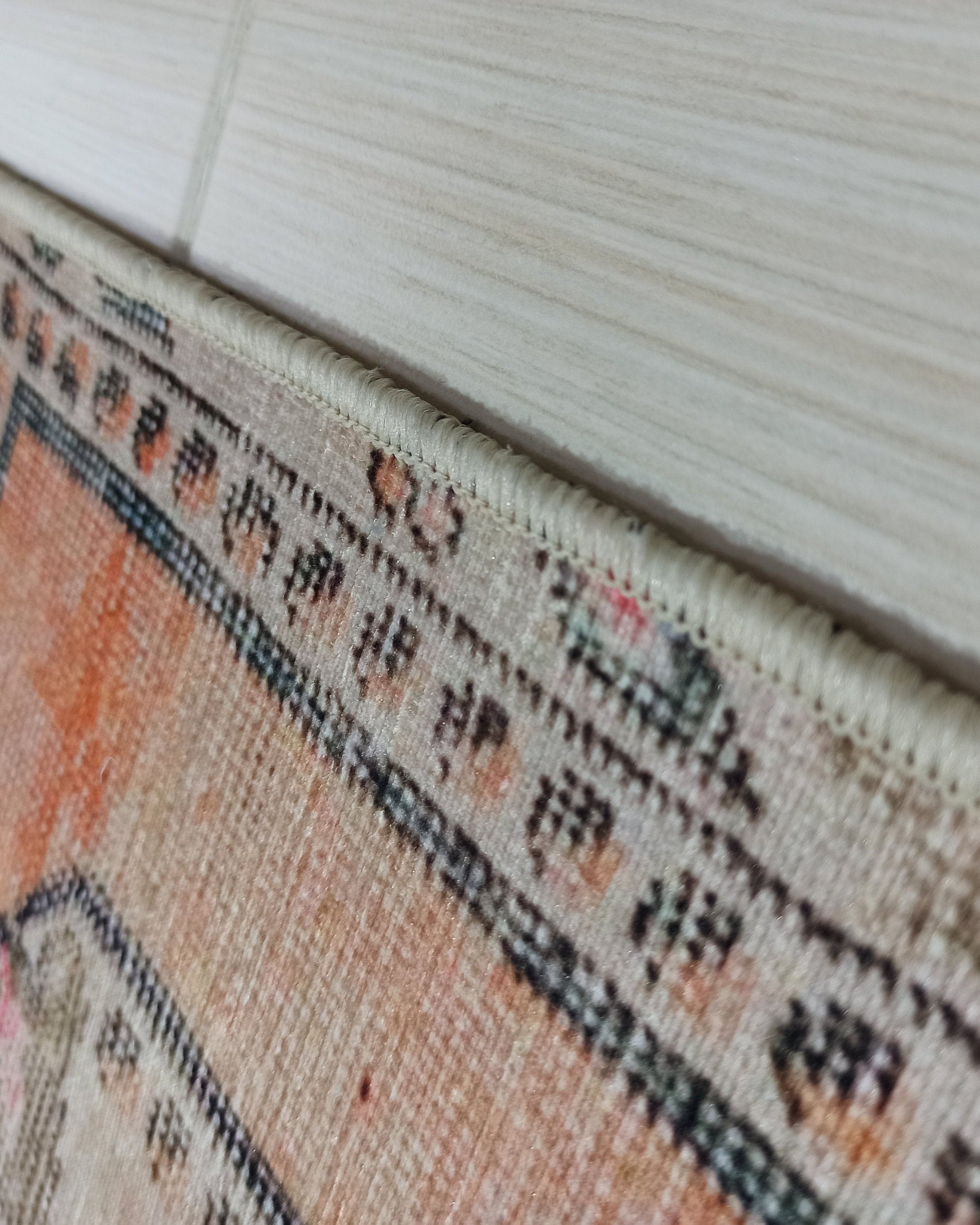 Varo Turkish Blush Orange Beige Runner Rug