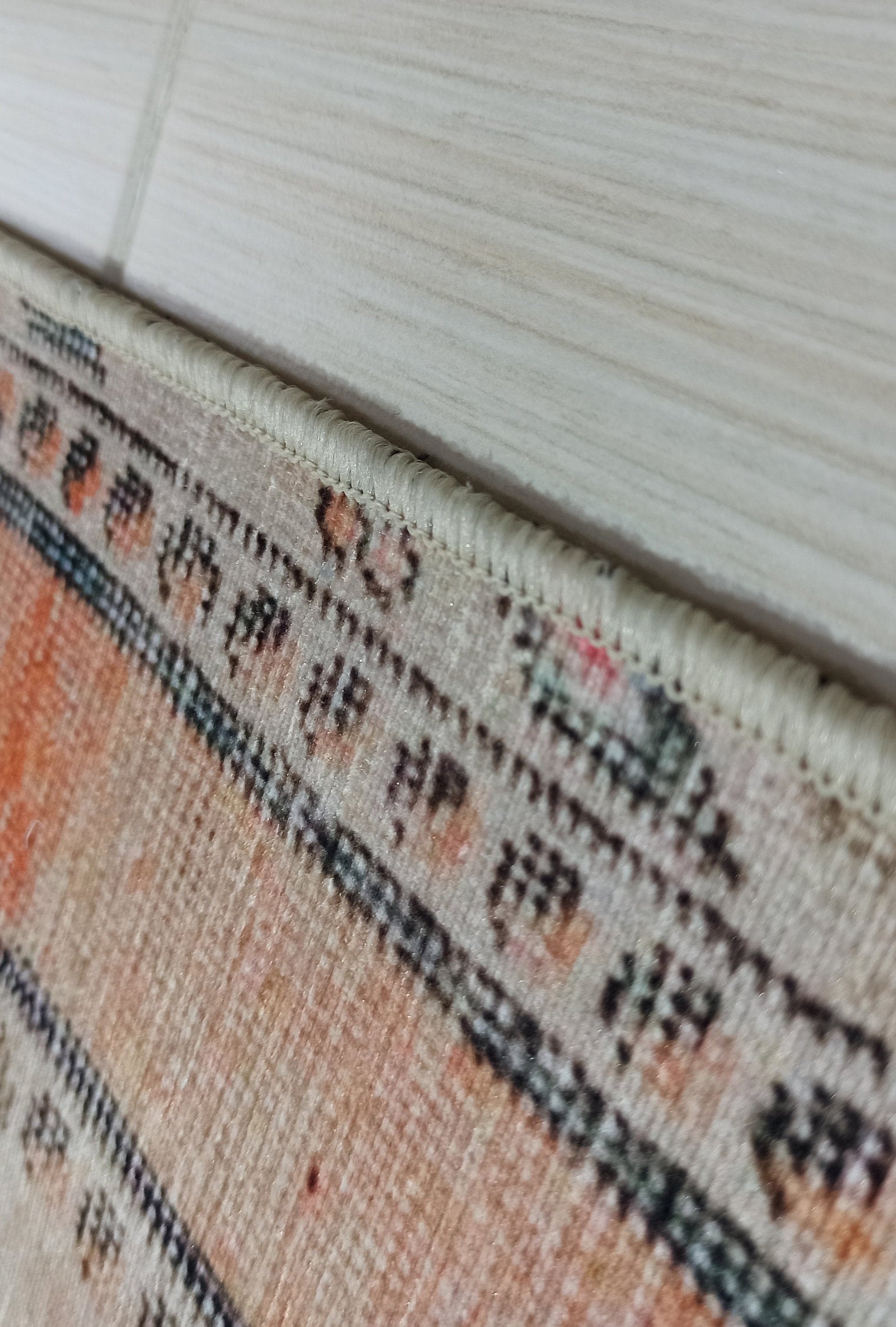 Varo Turkish Blush Orange Beige Runner Rug