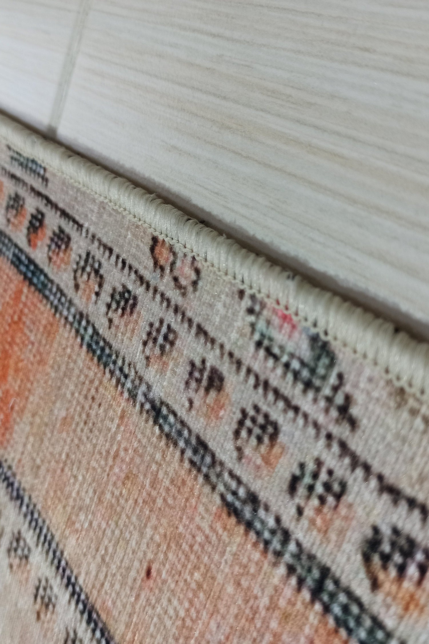 Varo Turkish Blush Orange Beige Runner Rug