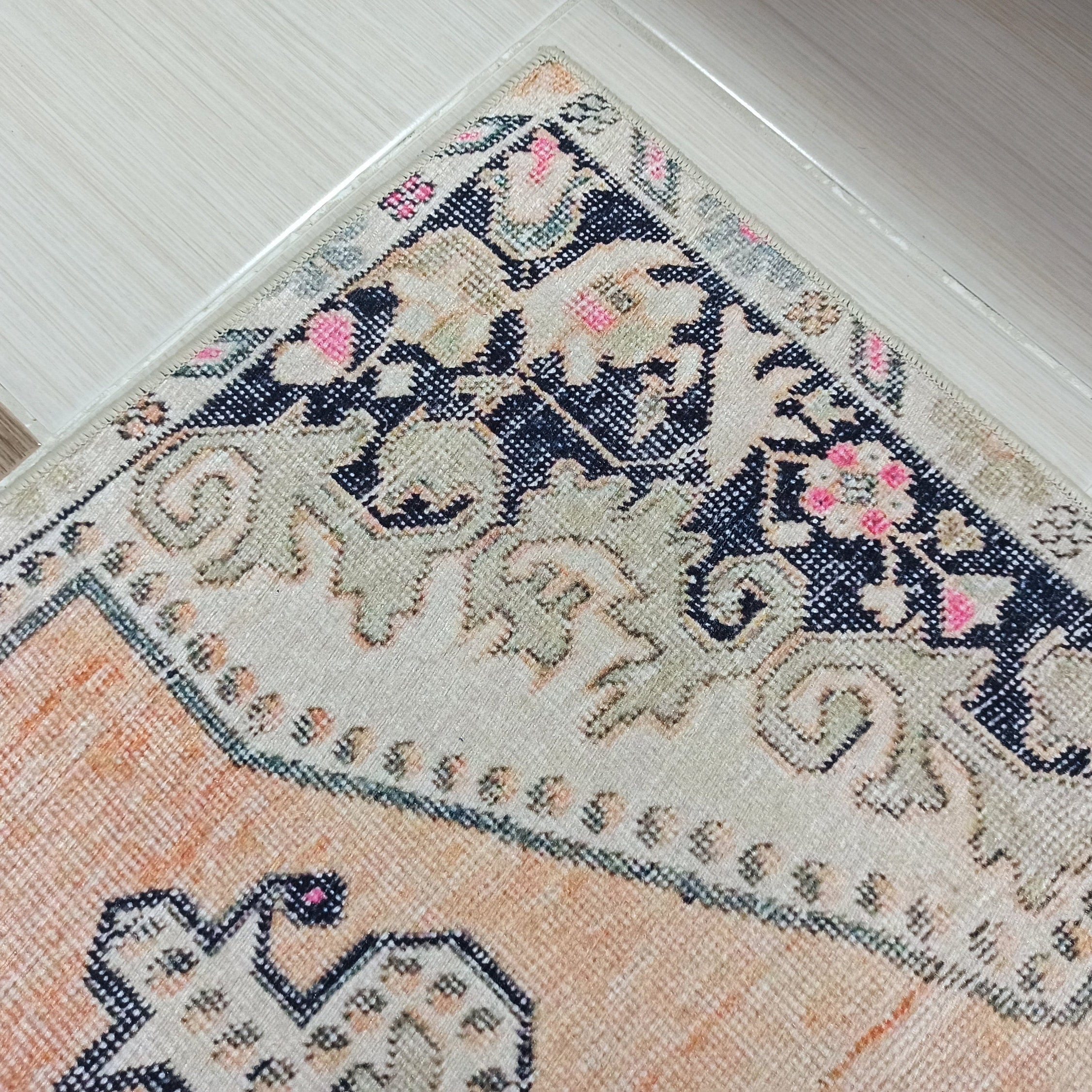 Varo Turkish Blush Orange Beige Runner Rug