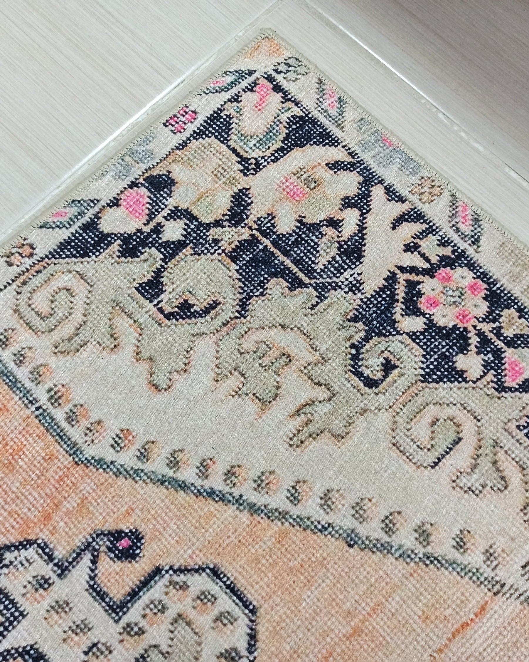 Varo Turkish Blush Orange Beige Runner Rug