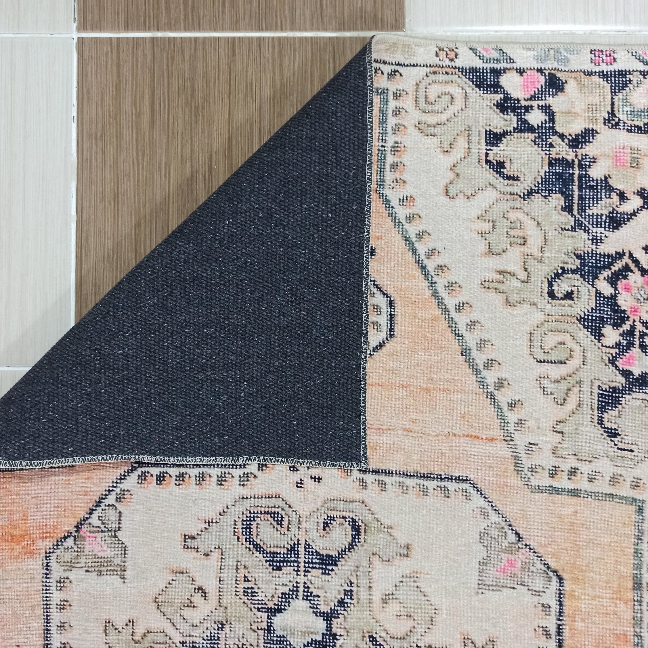 Varo Turkish Blush Orange Beige Runner Rug