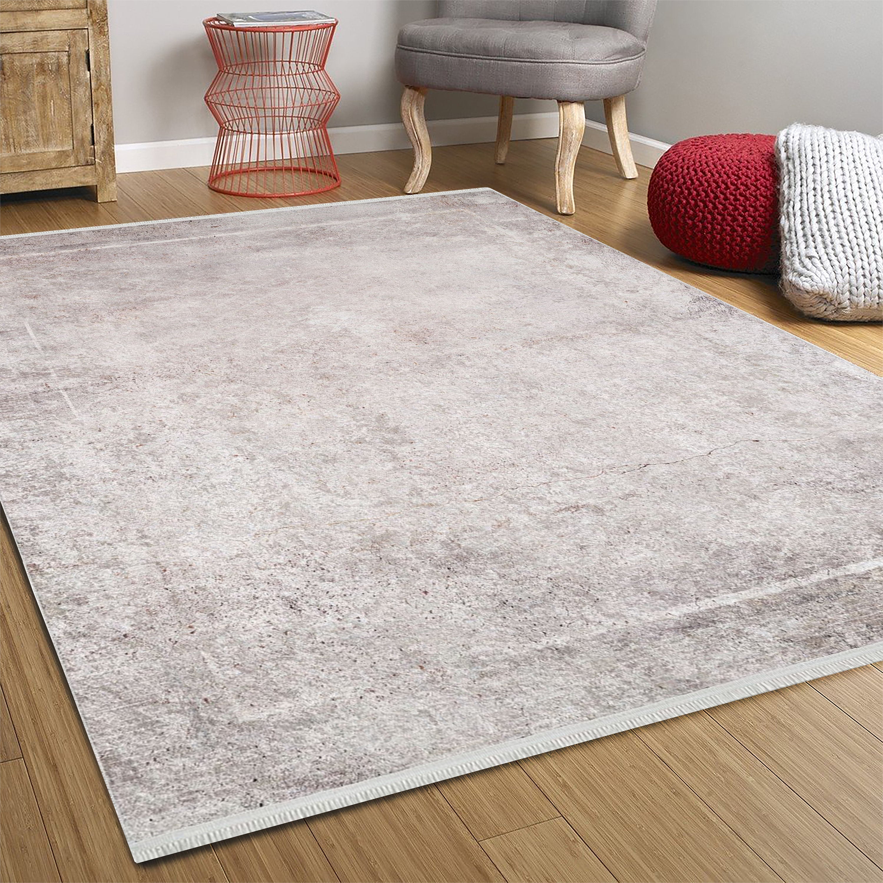 Vena Neutral Turkish Muted Beige Pearl White Rug