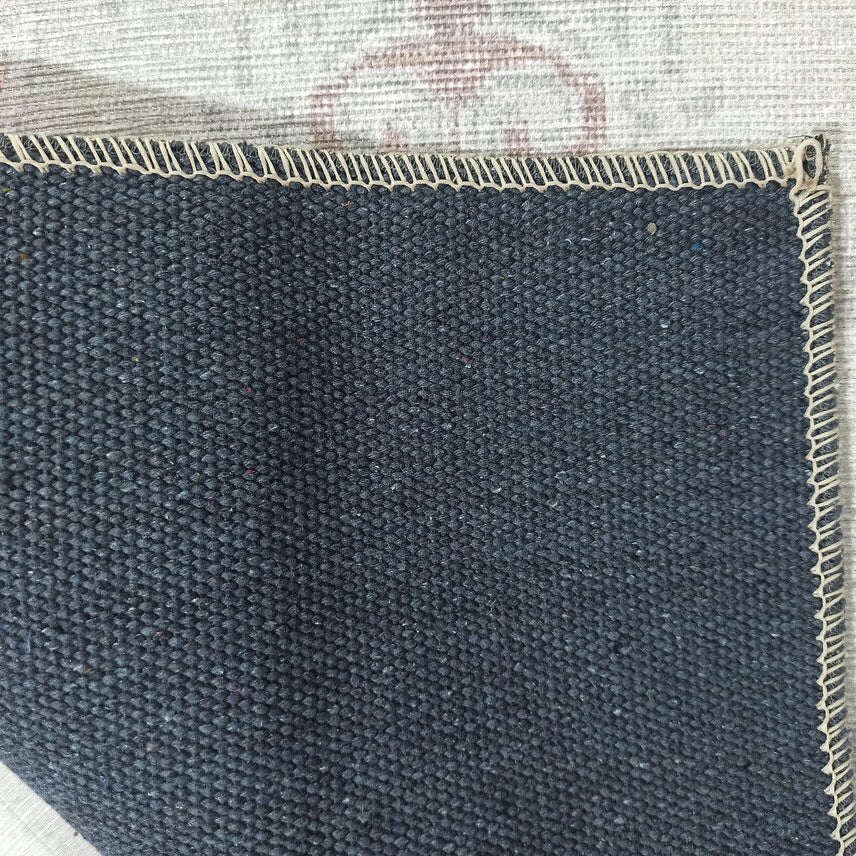 Vera Rug Neutral Turkish Gray Pastel Muted Green Ivory Rug