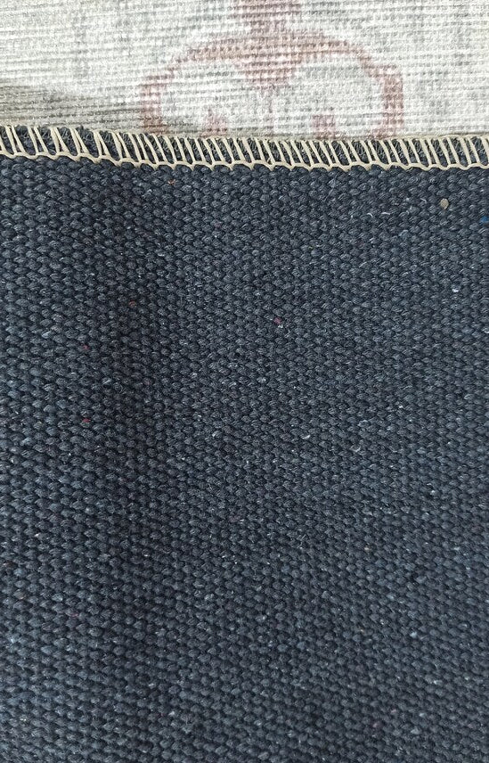 Vera Rug Neutral Turkish Gray Pastel Muted Green Ivory Rug