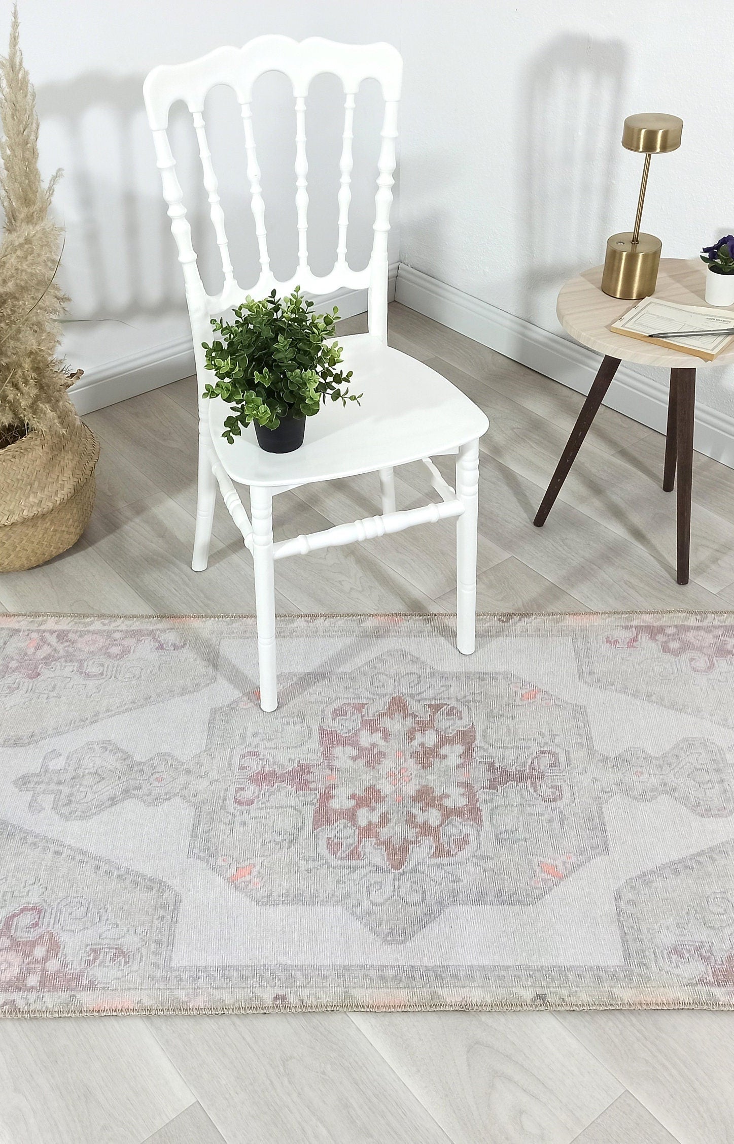 Vera Rug Neutral Turkish Gray Pastel Muted Green Ivory Rug