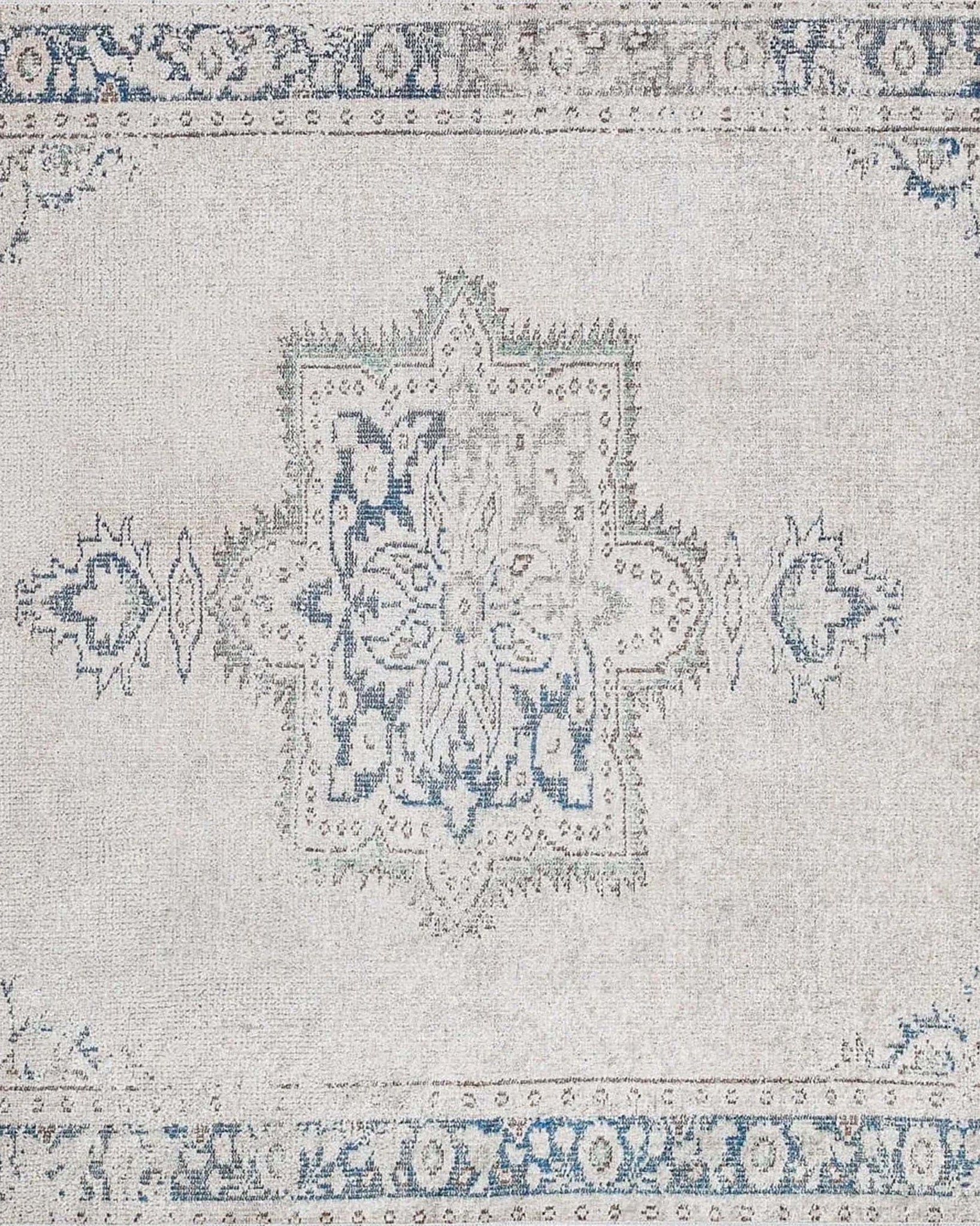 Vida Neutral Turkish Faded Gray Rug