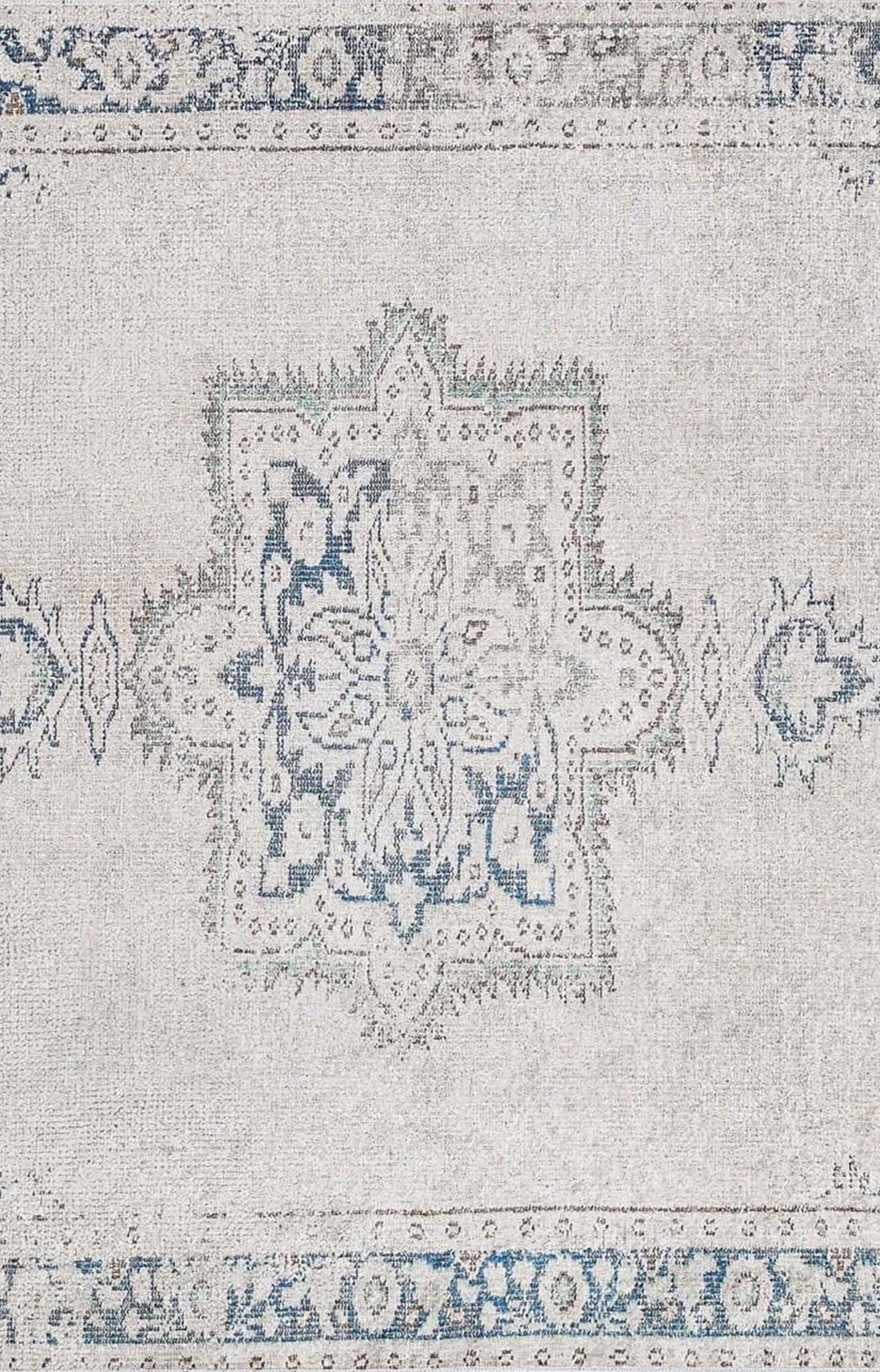 Vida Neutral Turkish Faded Gray Rug