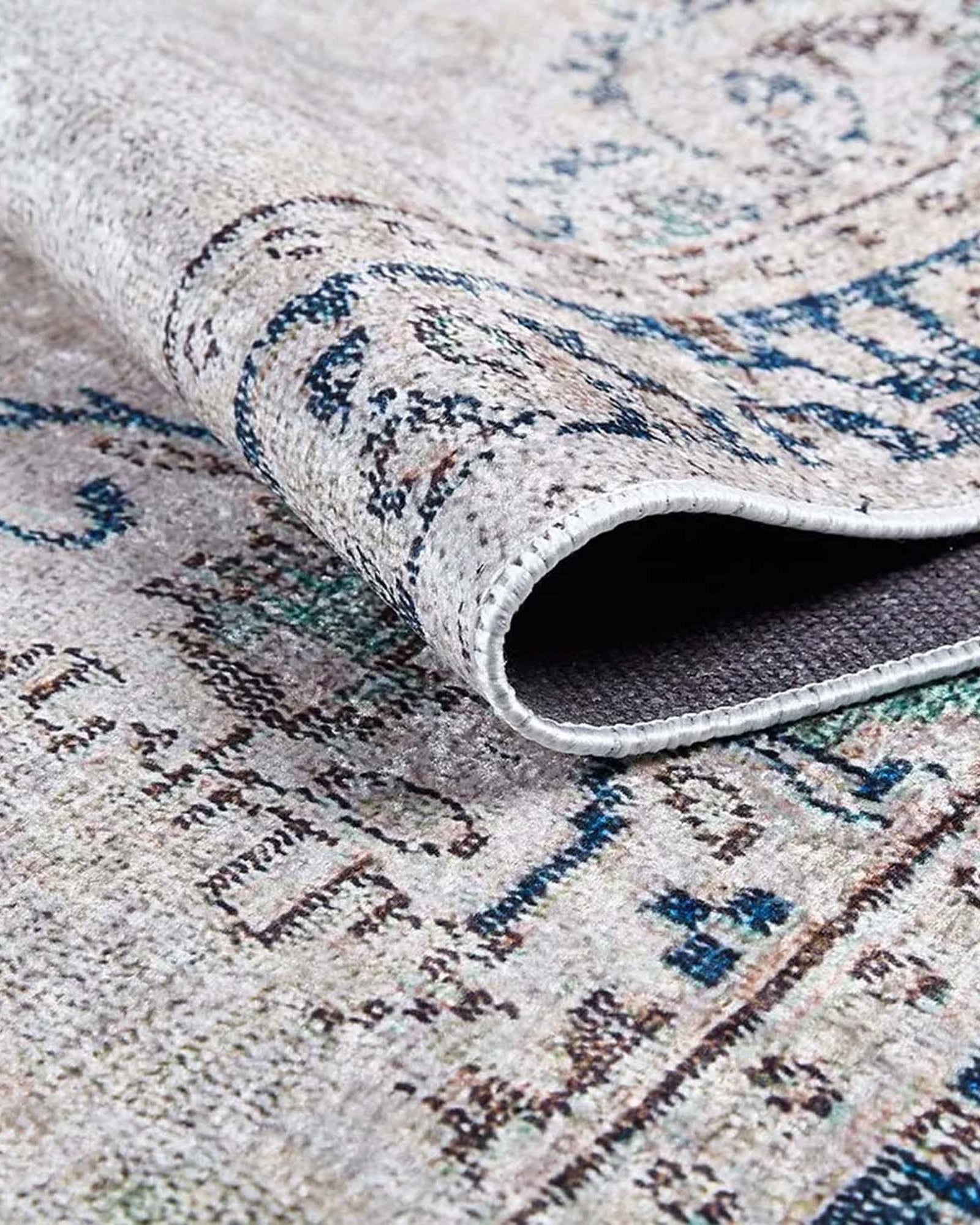 Vida Neutral Turkish Faded Gray Rug