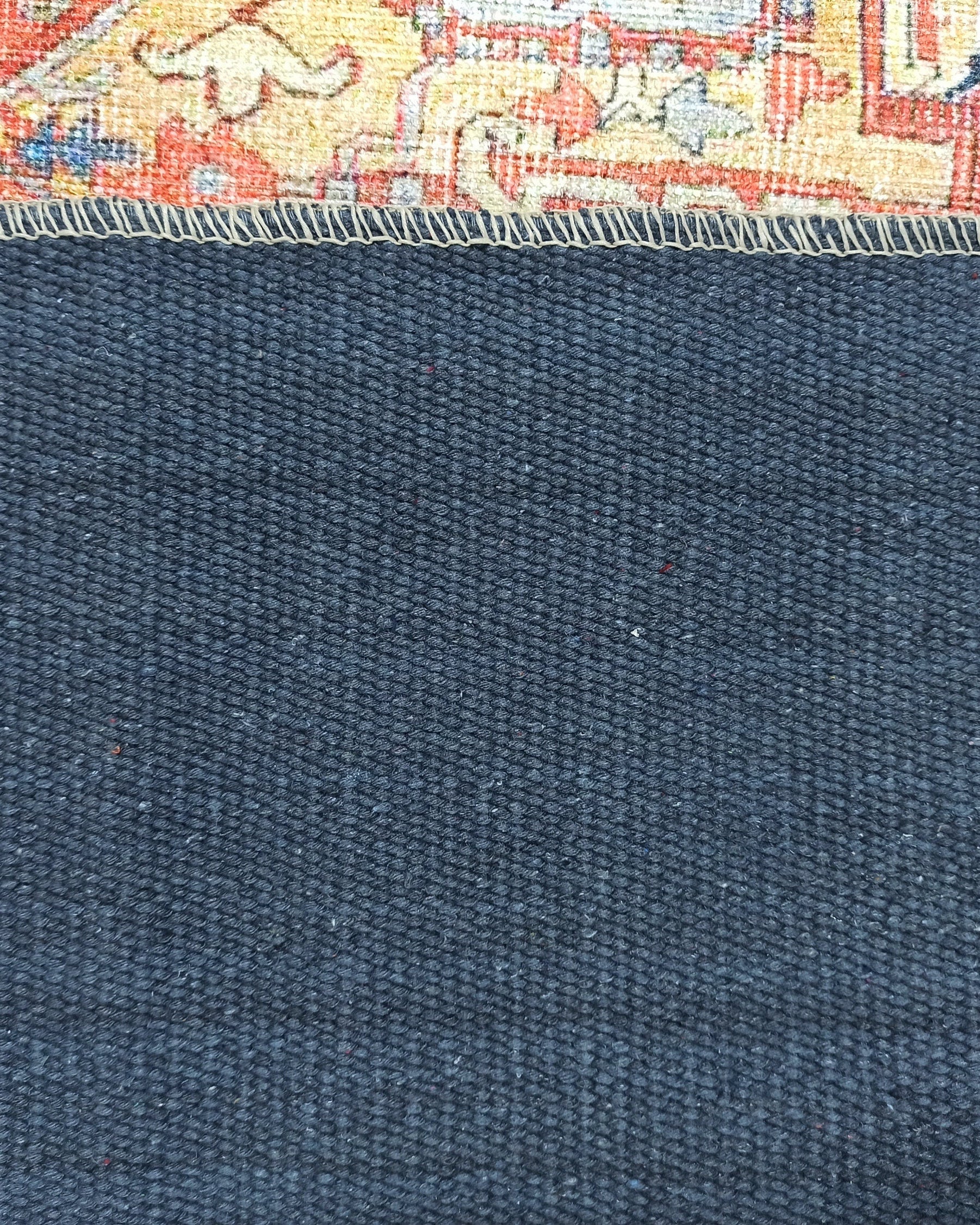 Karine Yellow Burnt Orange Distressed Vintage Persian Rug