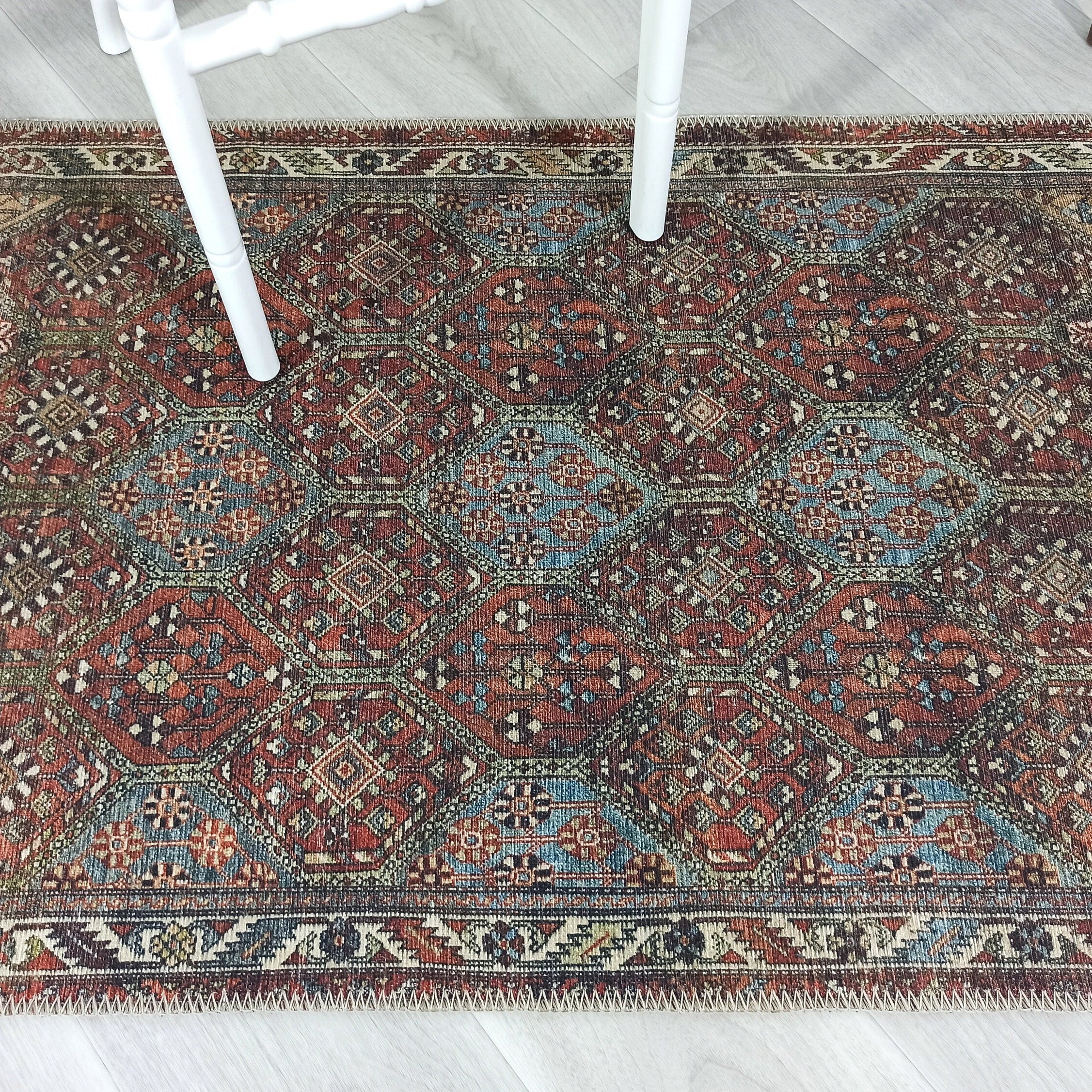 Viona Turkish Brown earth tone Oushak Rug