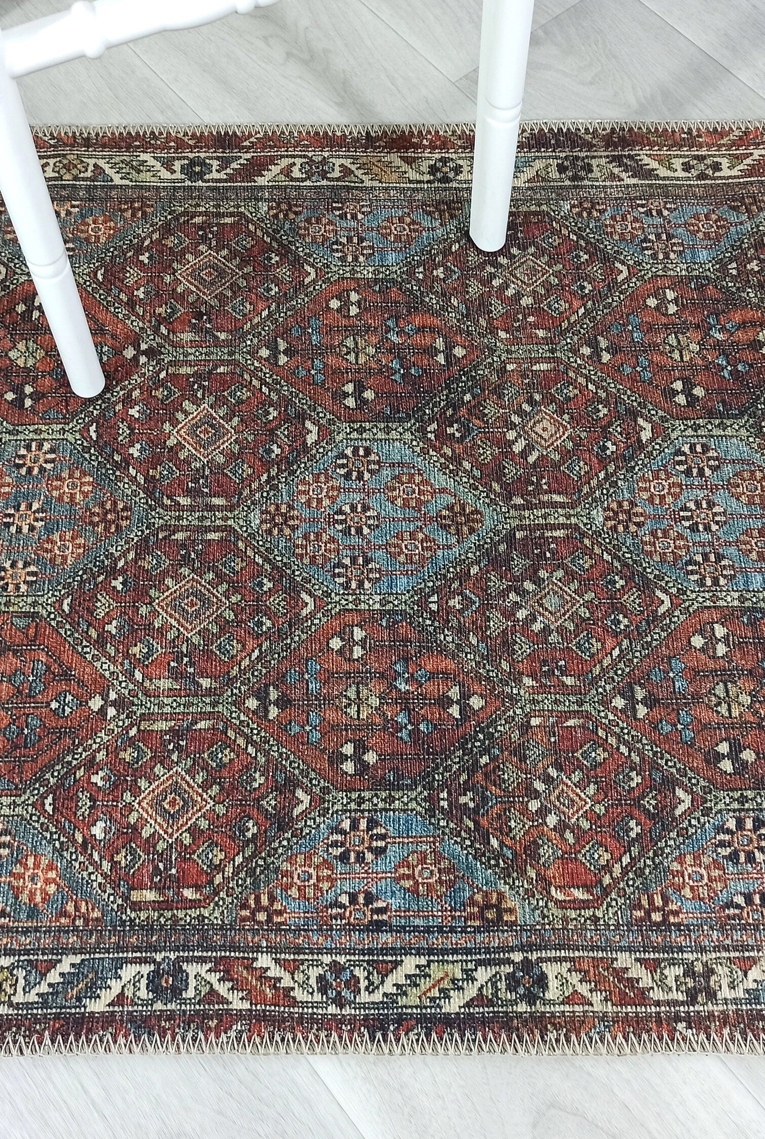 Viona Turkish Brown earth tone Oushak Rug