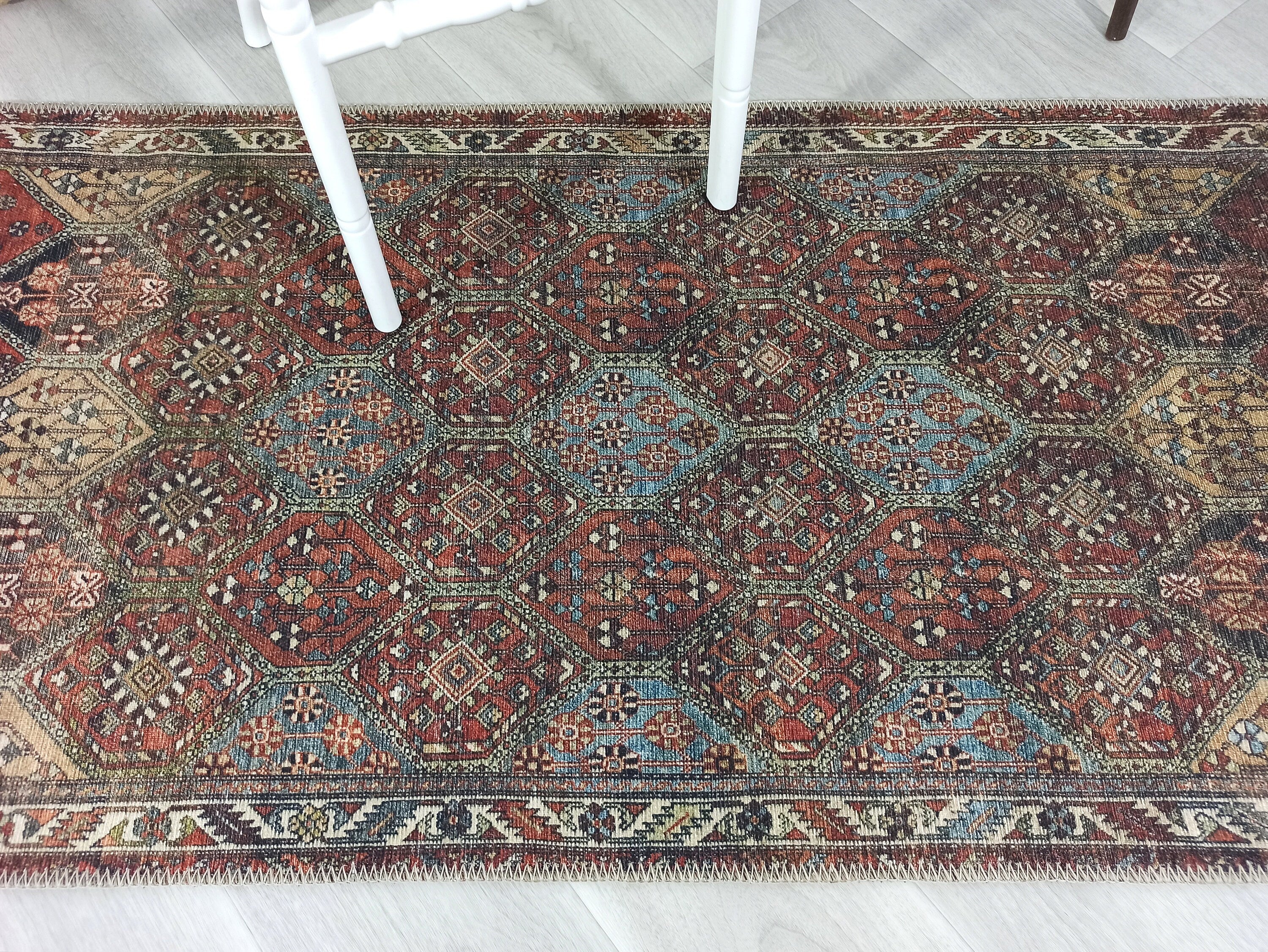 Viona Turkish Brown earth tone Oushak Rug