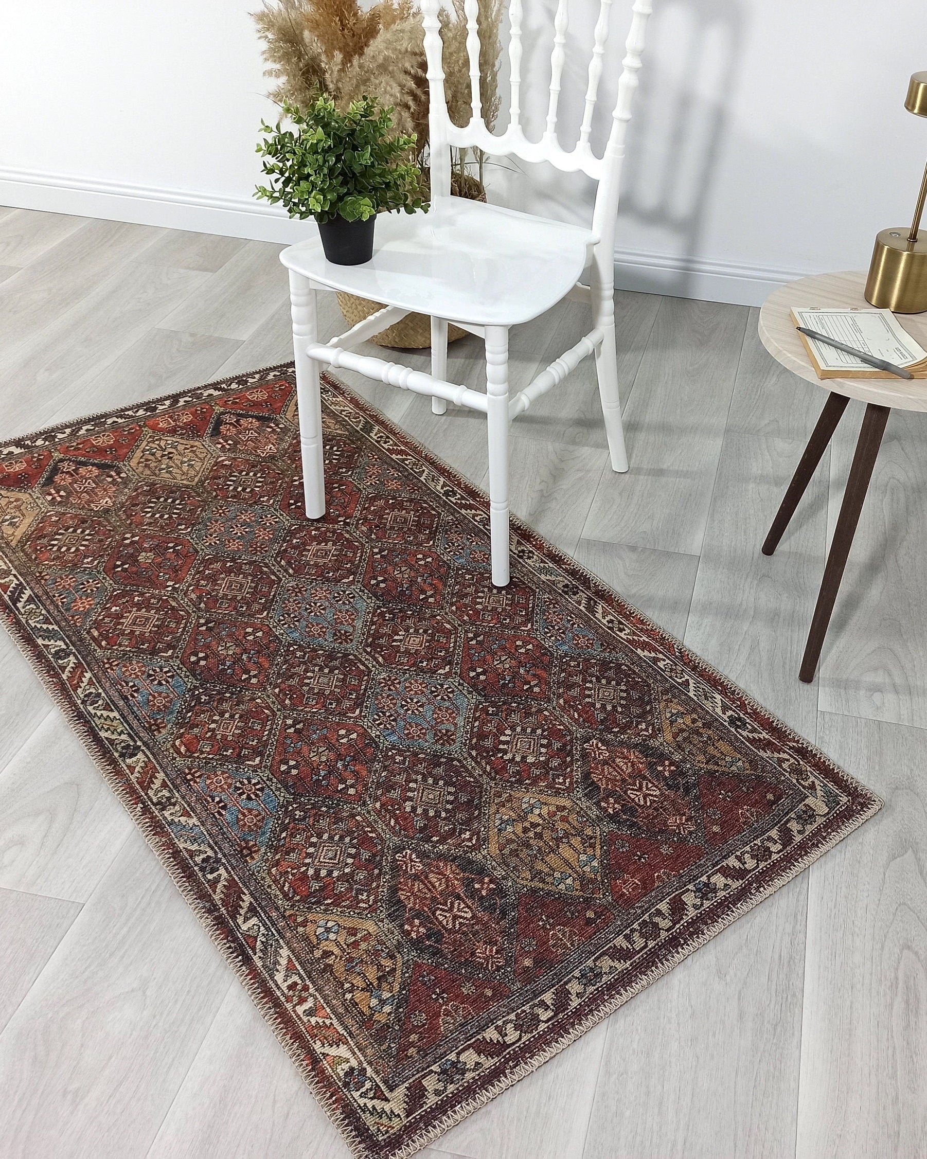 Viona Turkish Brown earth tone Oushak Rug