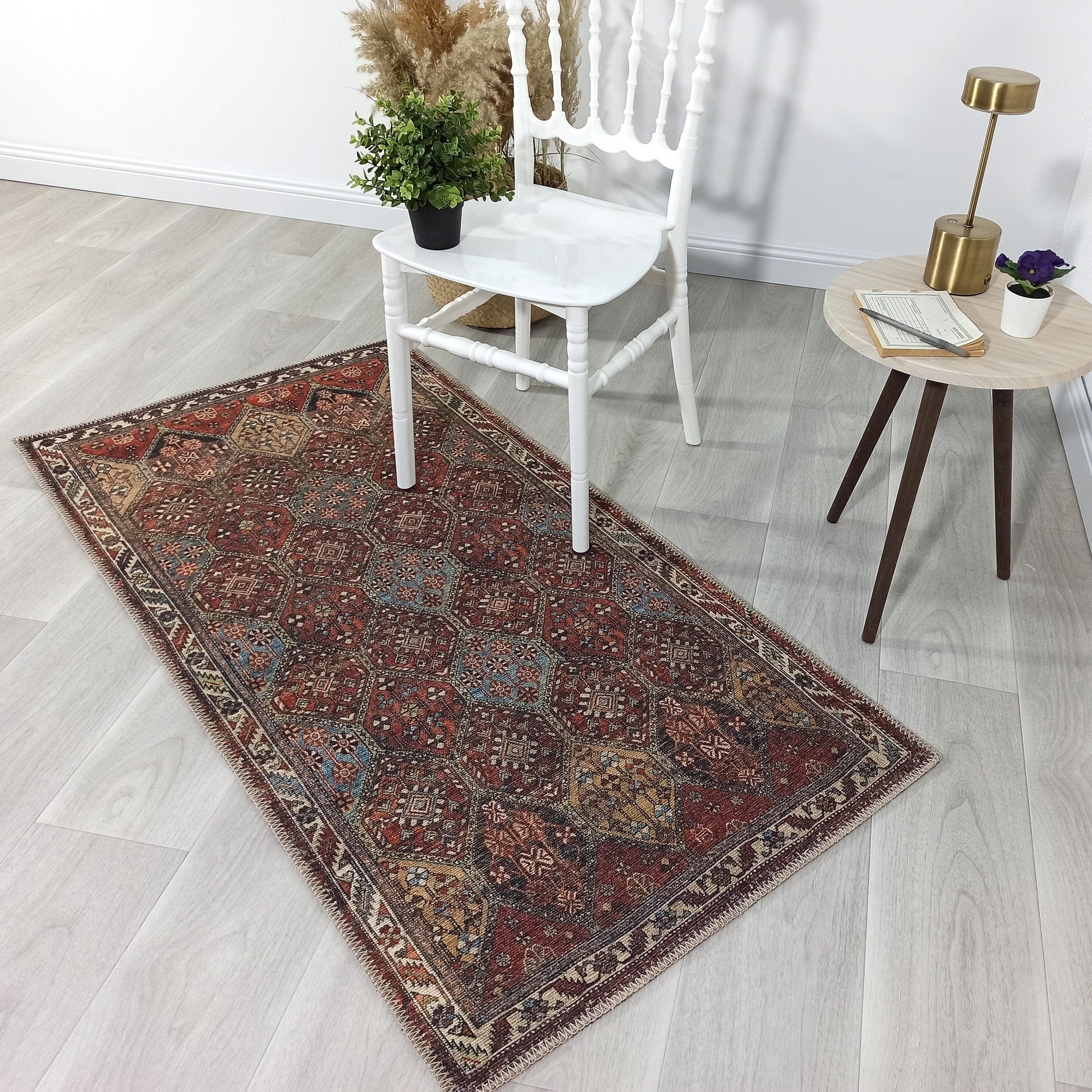 Viona Turkish Brown earth tone Oushak Rug
