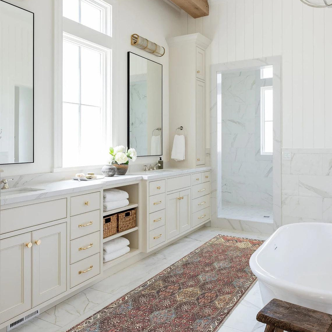 Viona Turkish Brown earth tone Oushak Rug