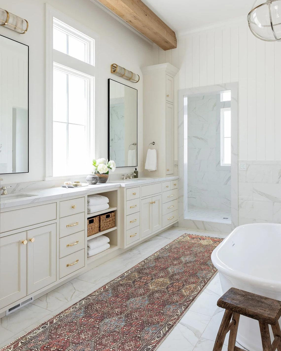 Viona Turkish Brown earth tone Oushak Rug