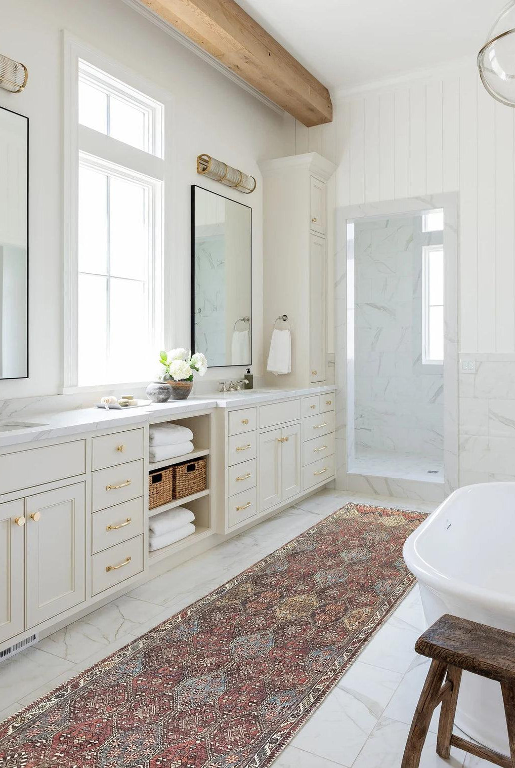 Viona Turkish Brown earth tone Oushak Rug