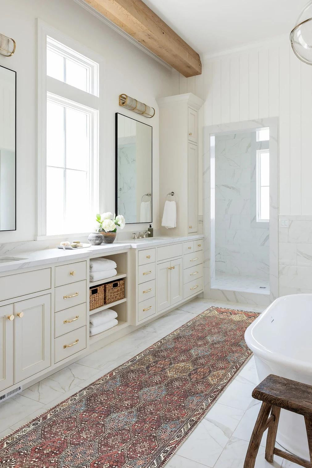 Viona Turkish Brown earth tone Oushak Rug