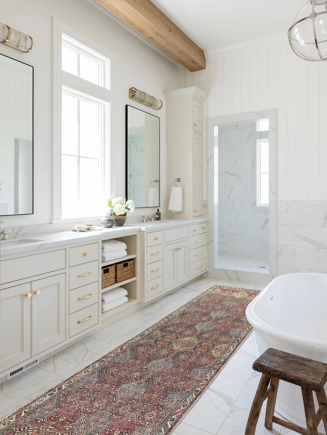 Viona Turkish Brown earth tone Oushak Rug