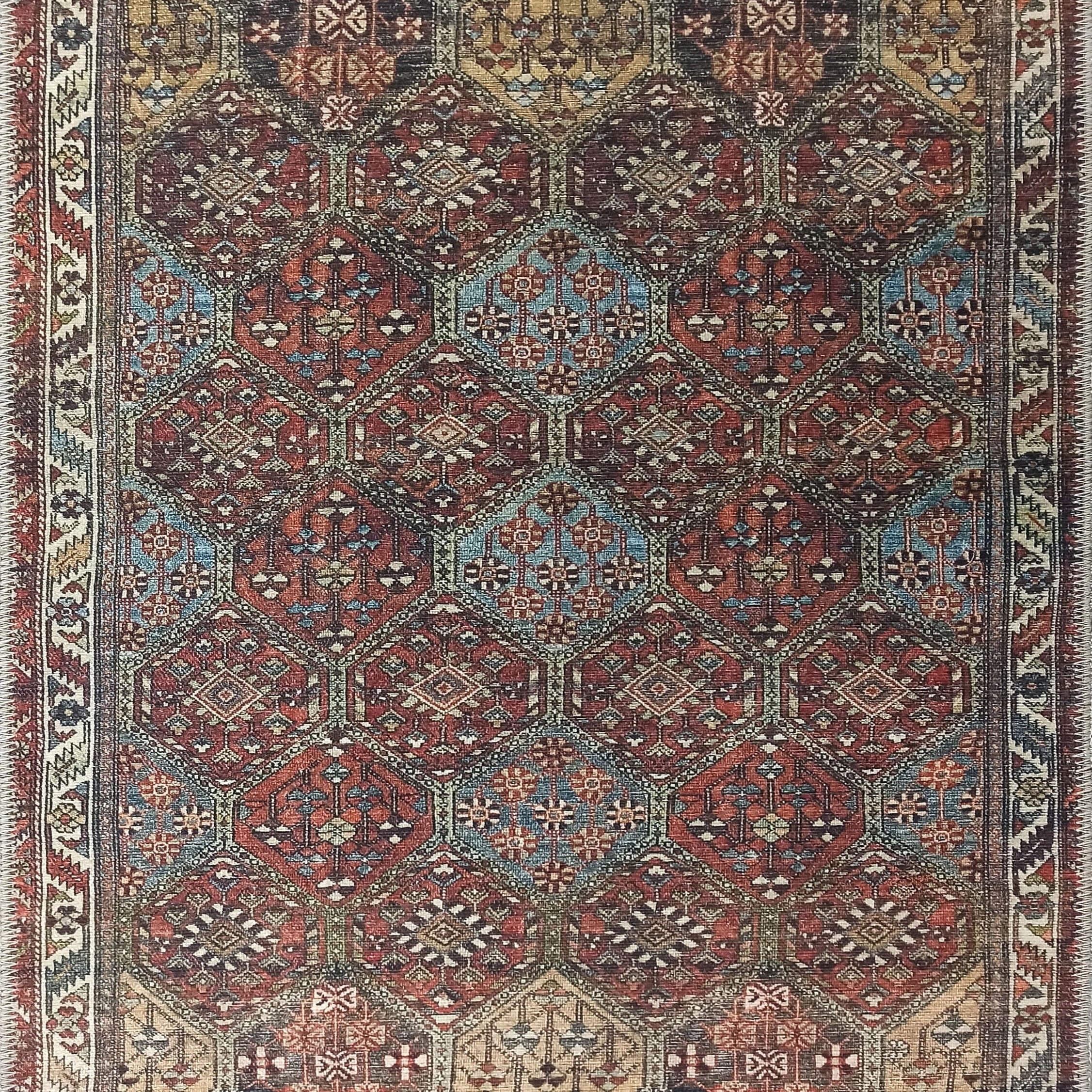 Viona Turkish Brown earth tone Oushak Rug