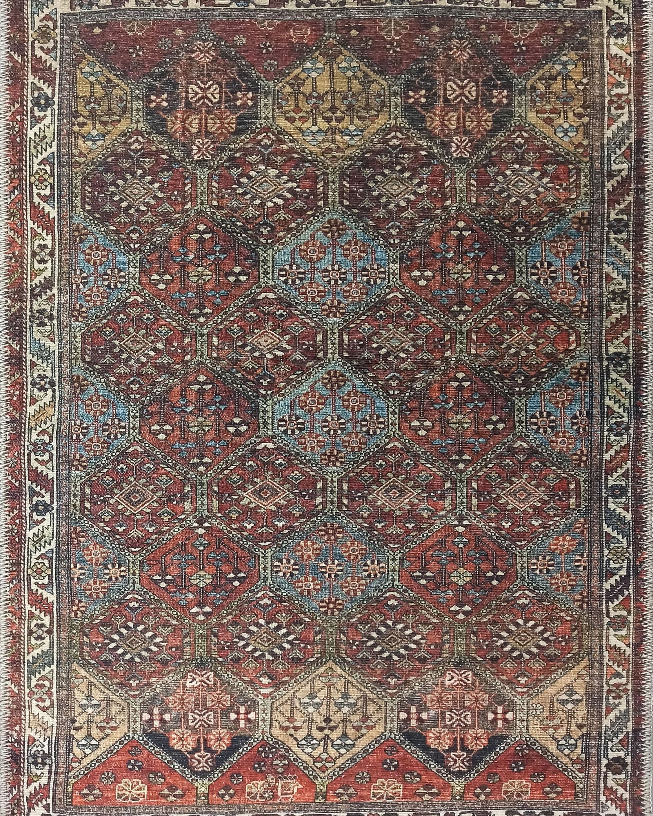 Viona Turkish Brown earth tone Oushak Rug