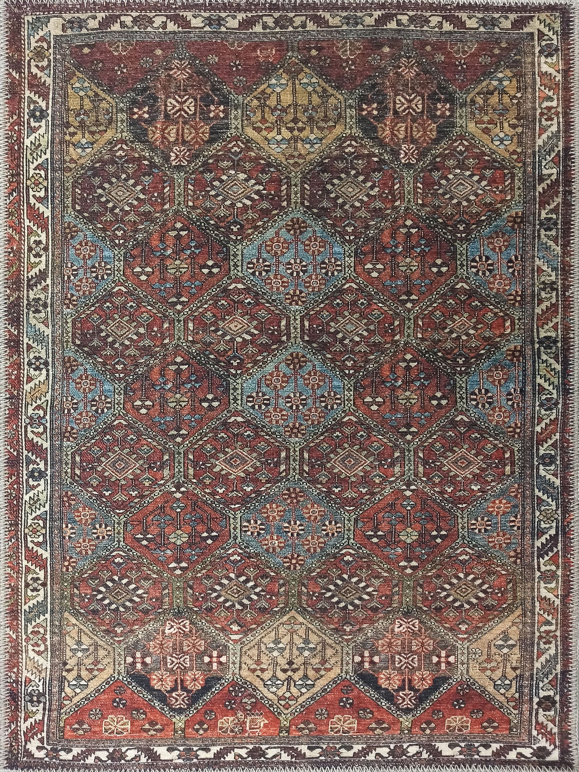 Viona Turkish Brown earth tone Oushak Rug