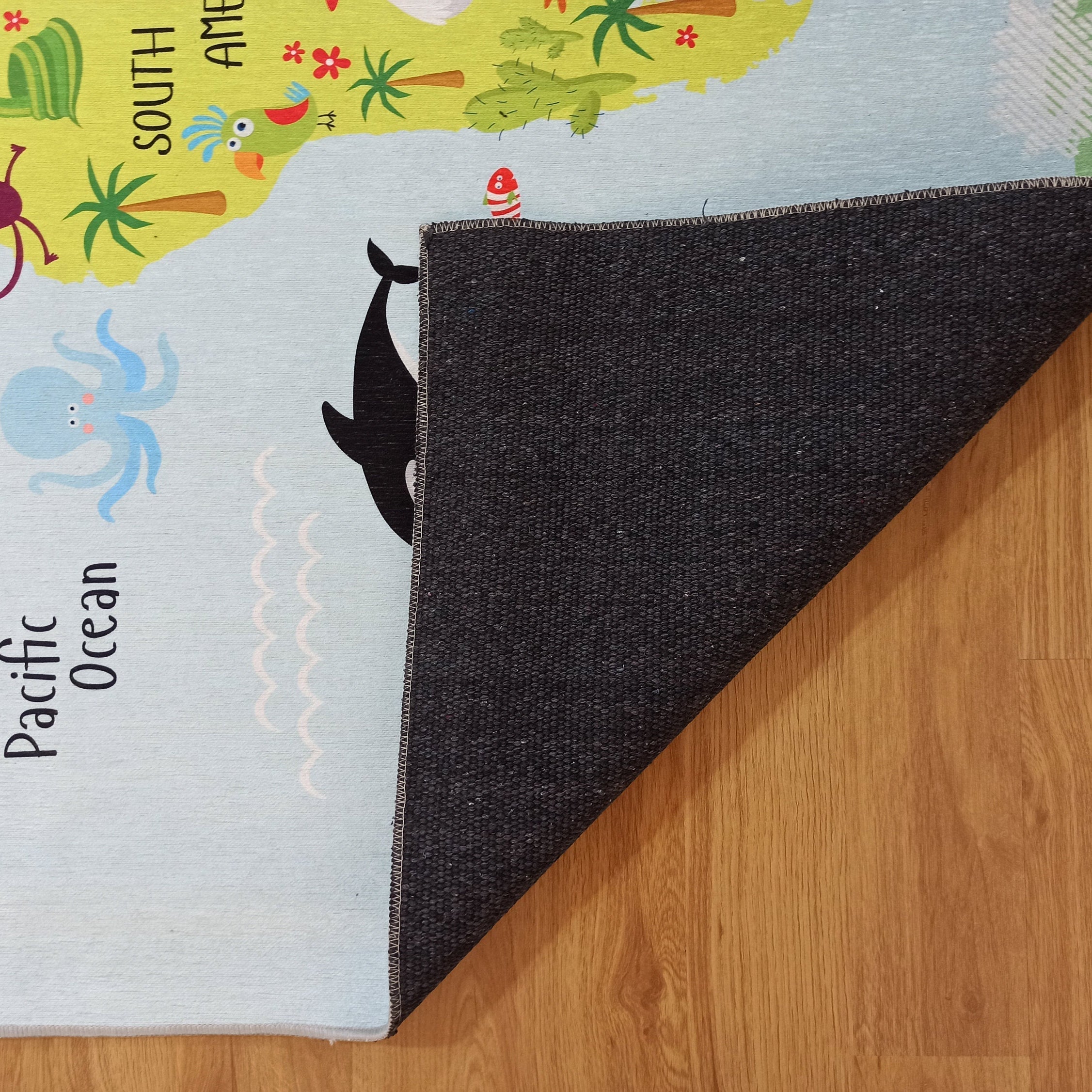 World Rug World Map Kids Play Rug