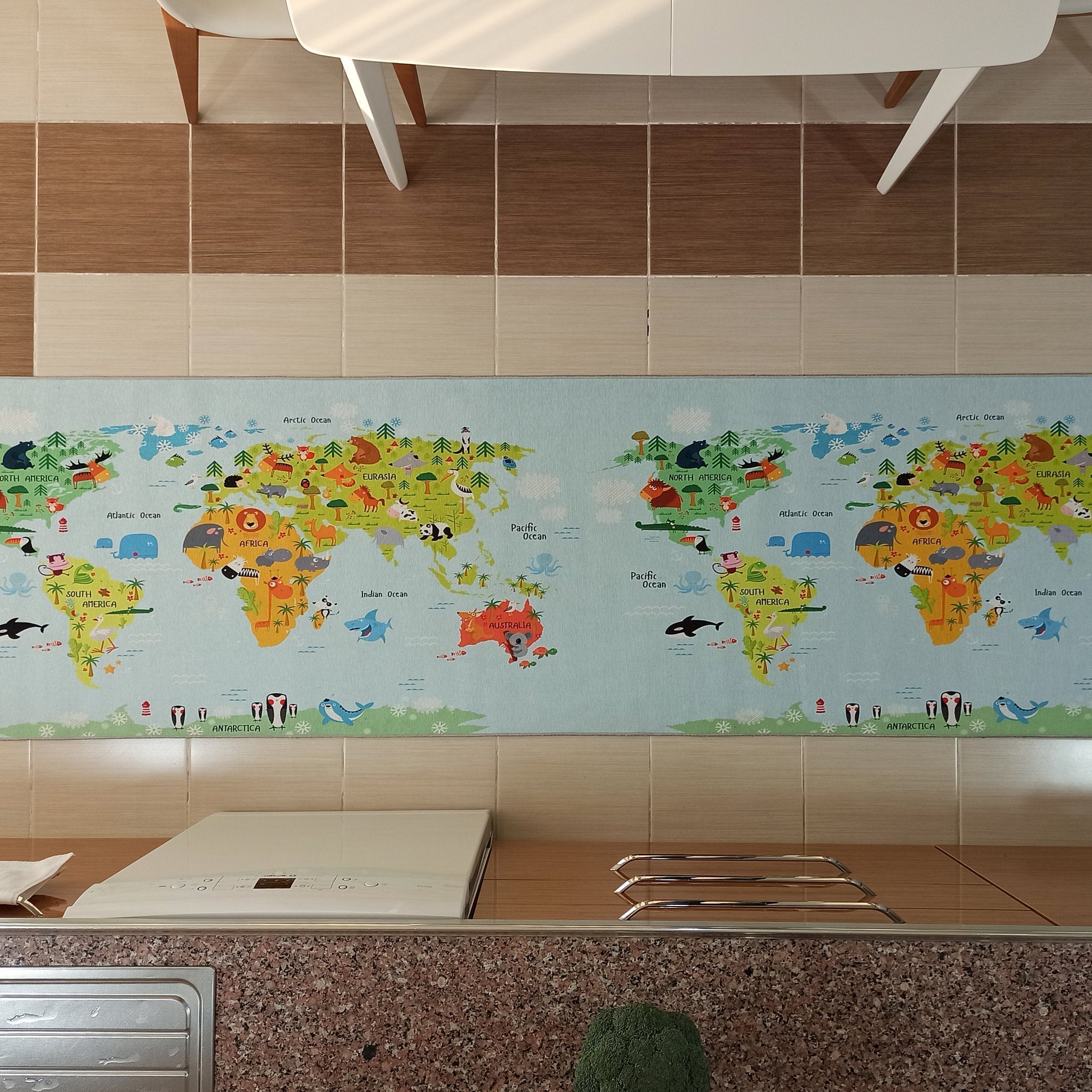 World Rug World Map Kids Play Rug