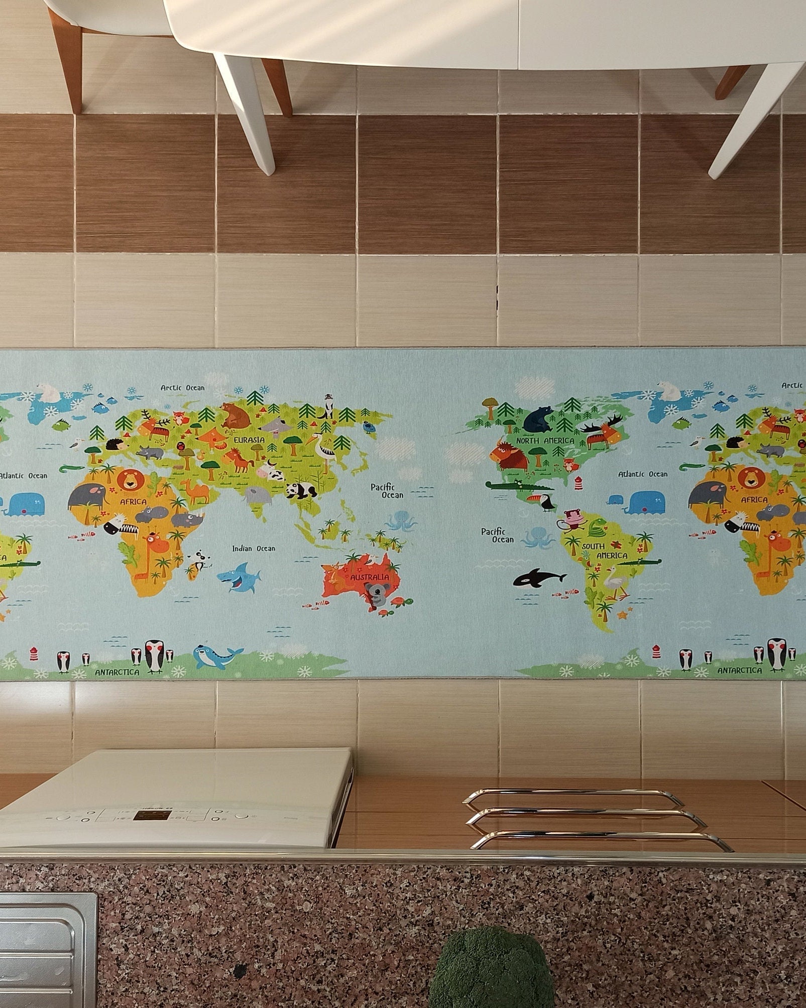 World Rug World Map Kids Play Rug