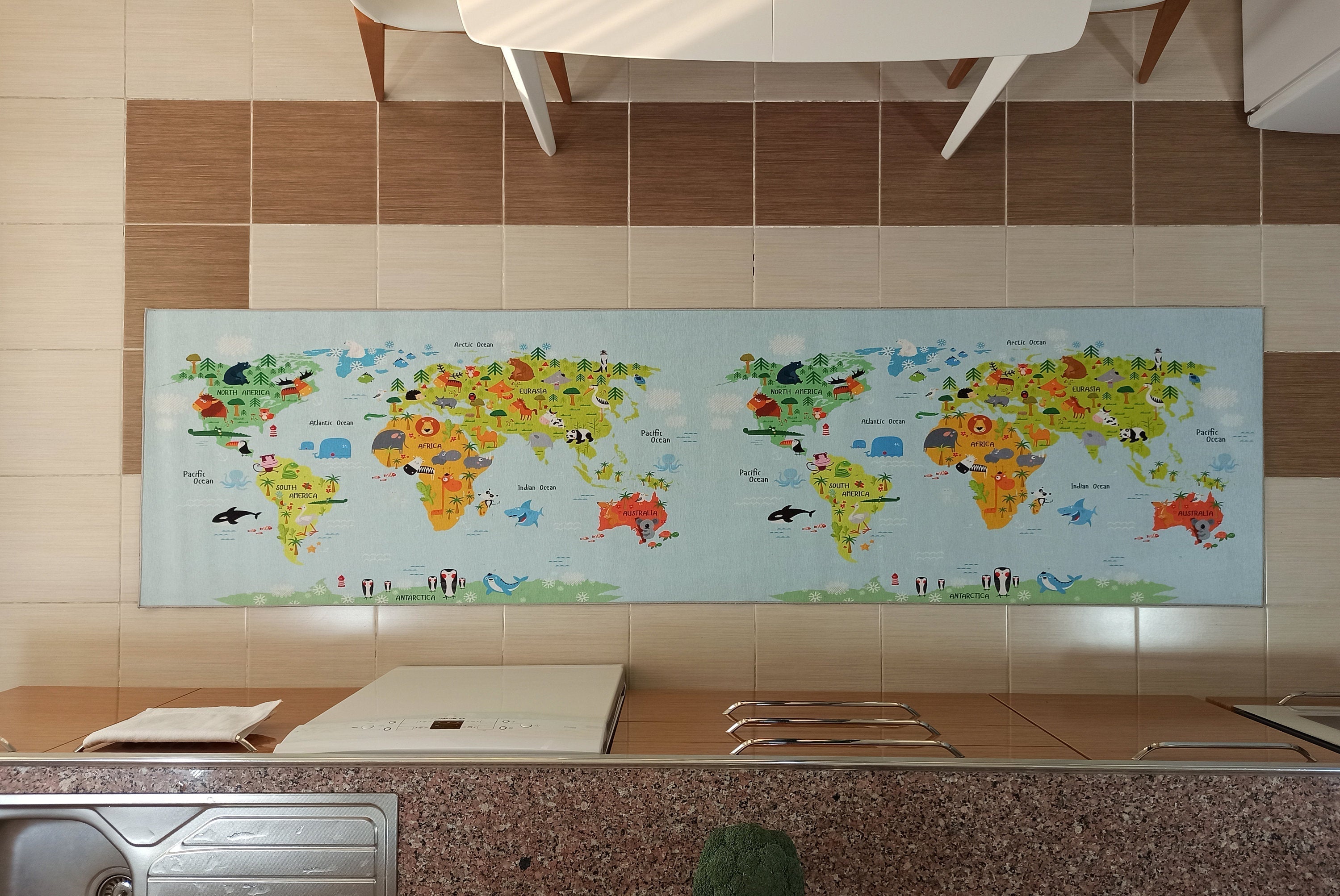 World Rug World Map Kids Play Rug