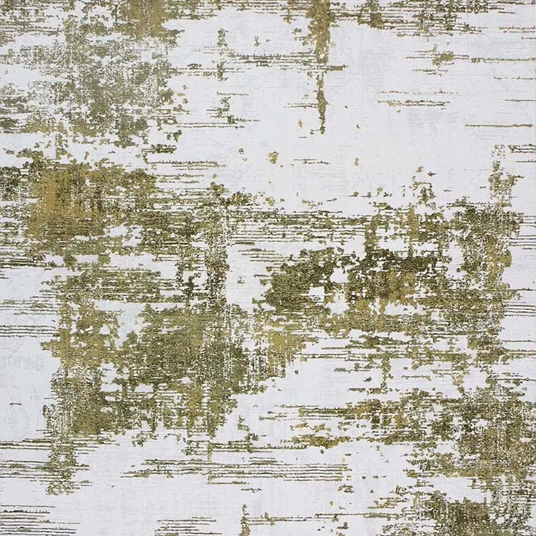 Yara Turkish Distressed Abstract Blush Pink & Green Rug