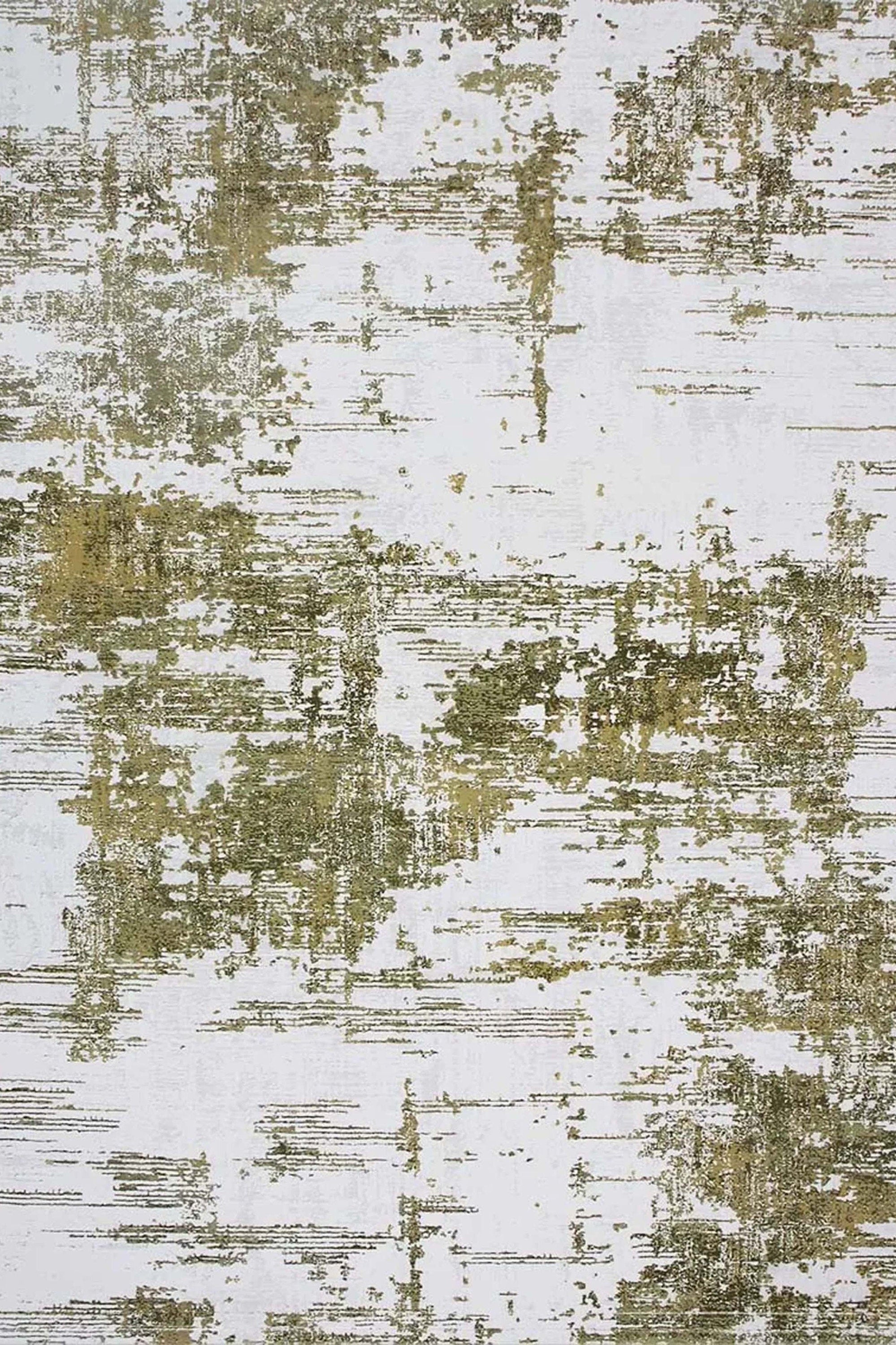 Yara Turkish Distressed Abstract Blush Pink & Green Rug