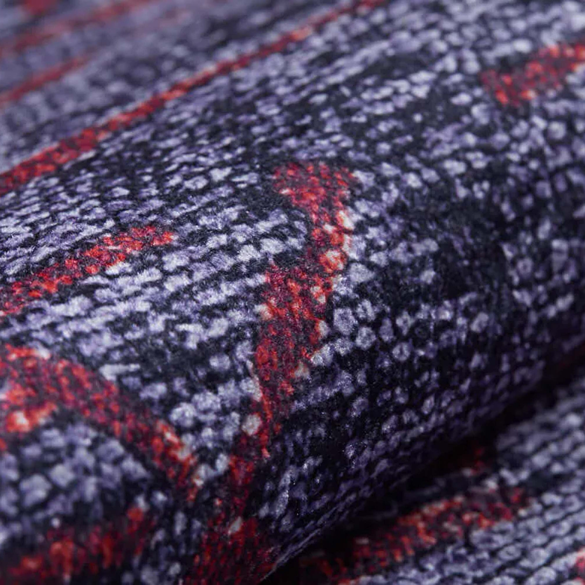 Yaz Distressed Navy Blue Red Rug