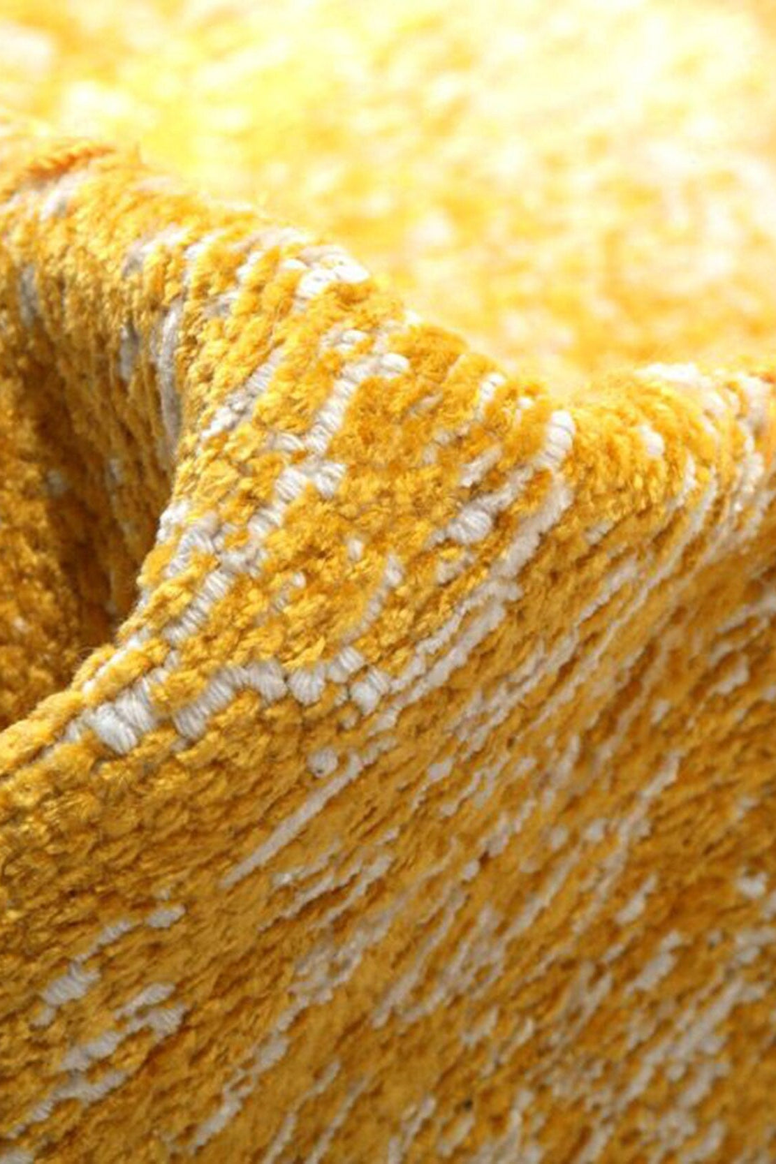 Ersilia Yellow Distressed Patchwork Vintage Rug