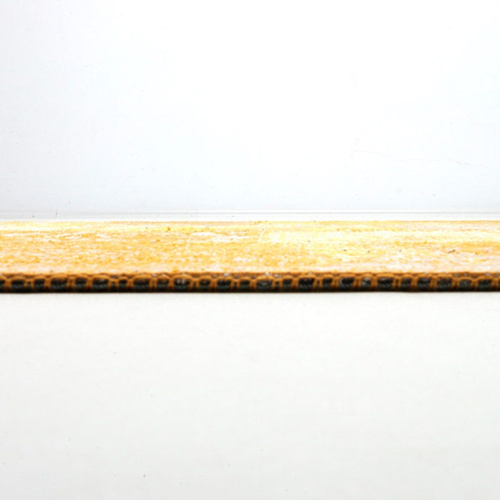 Ersilia Yellow Distressed Patchwork Vintage Rug