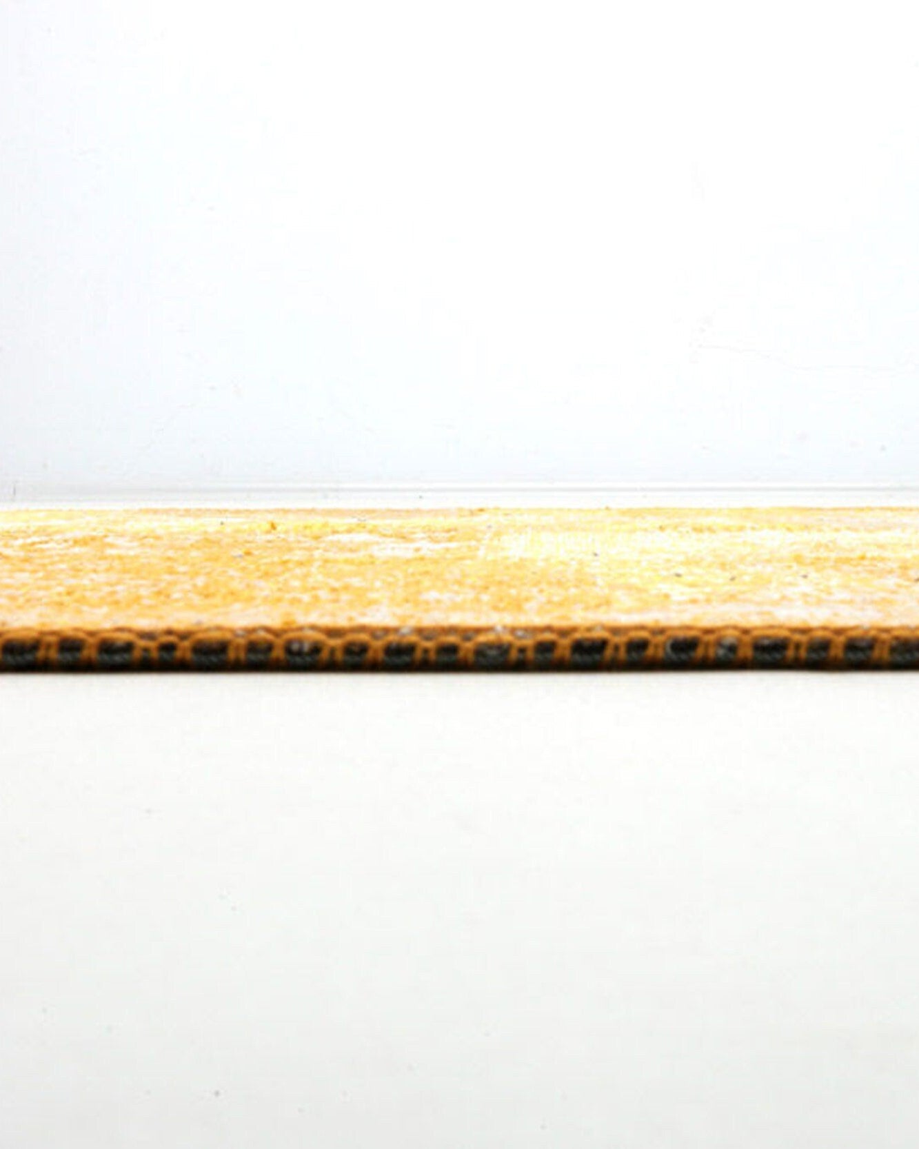 Ersilia Yellow Distressed Patchwork Vintage Rug