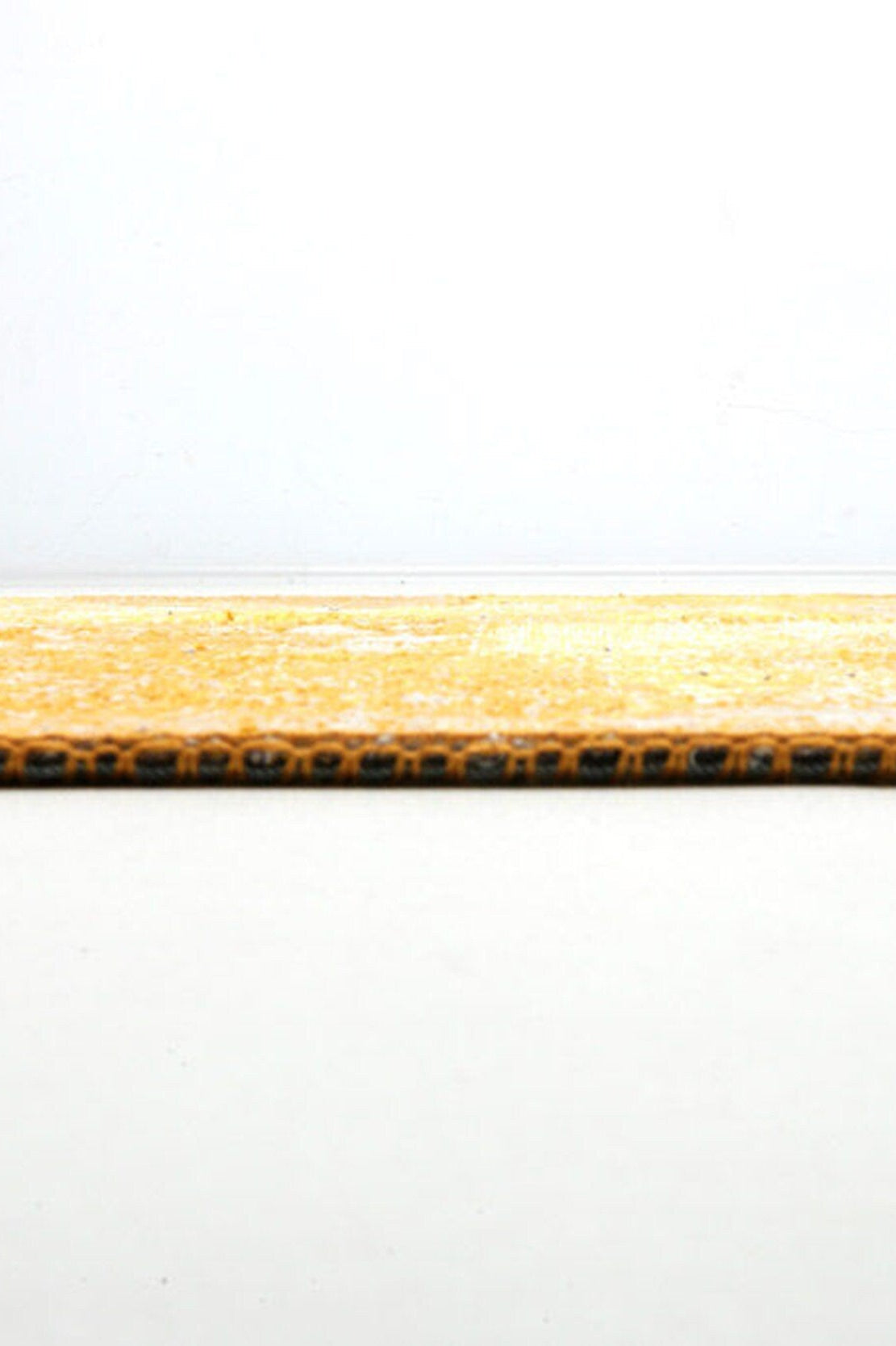 Ersilia Yellow Distressed Patchwork Vintage Rug