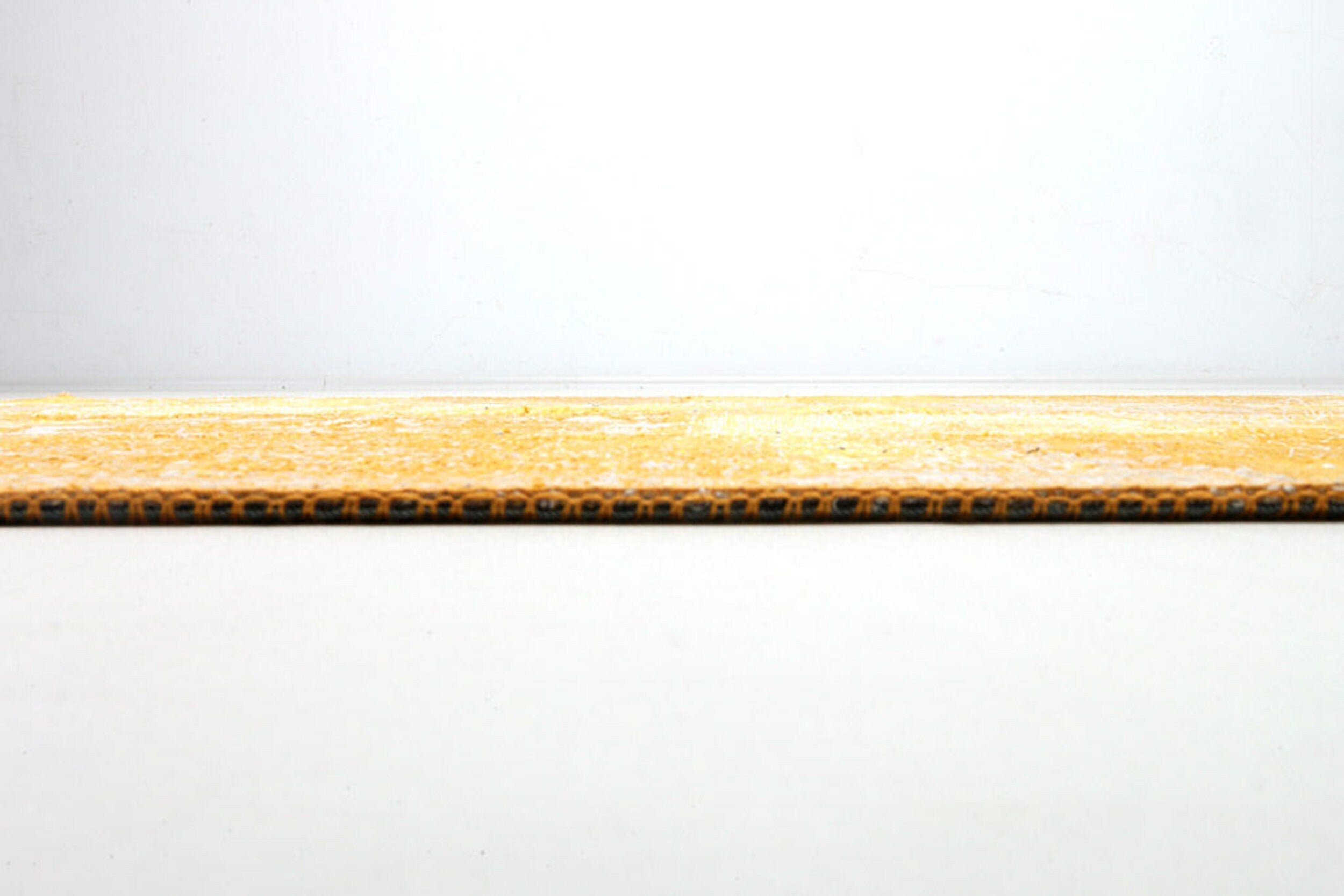 Ersilia Yellow Distressed Patchwork Vintage Rug