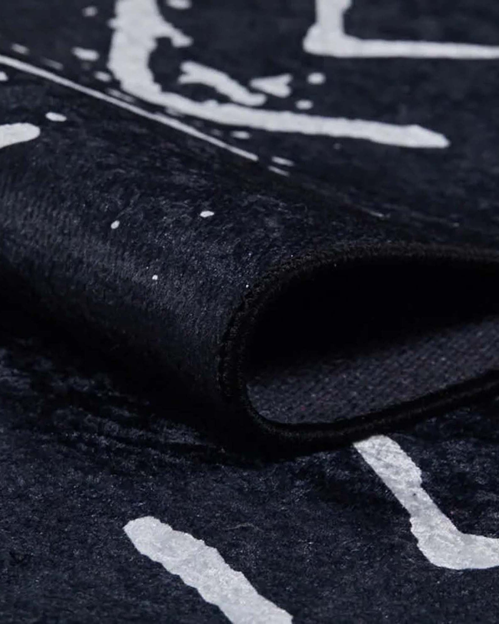 Zagra Moroccan White Black Rug